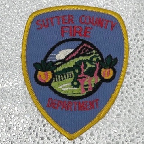 Vintage Sutter County Fire Department California Patch Retired Capt\'s Collection