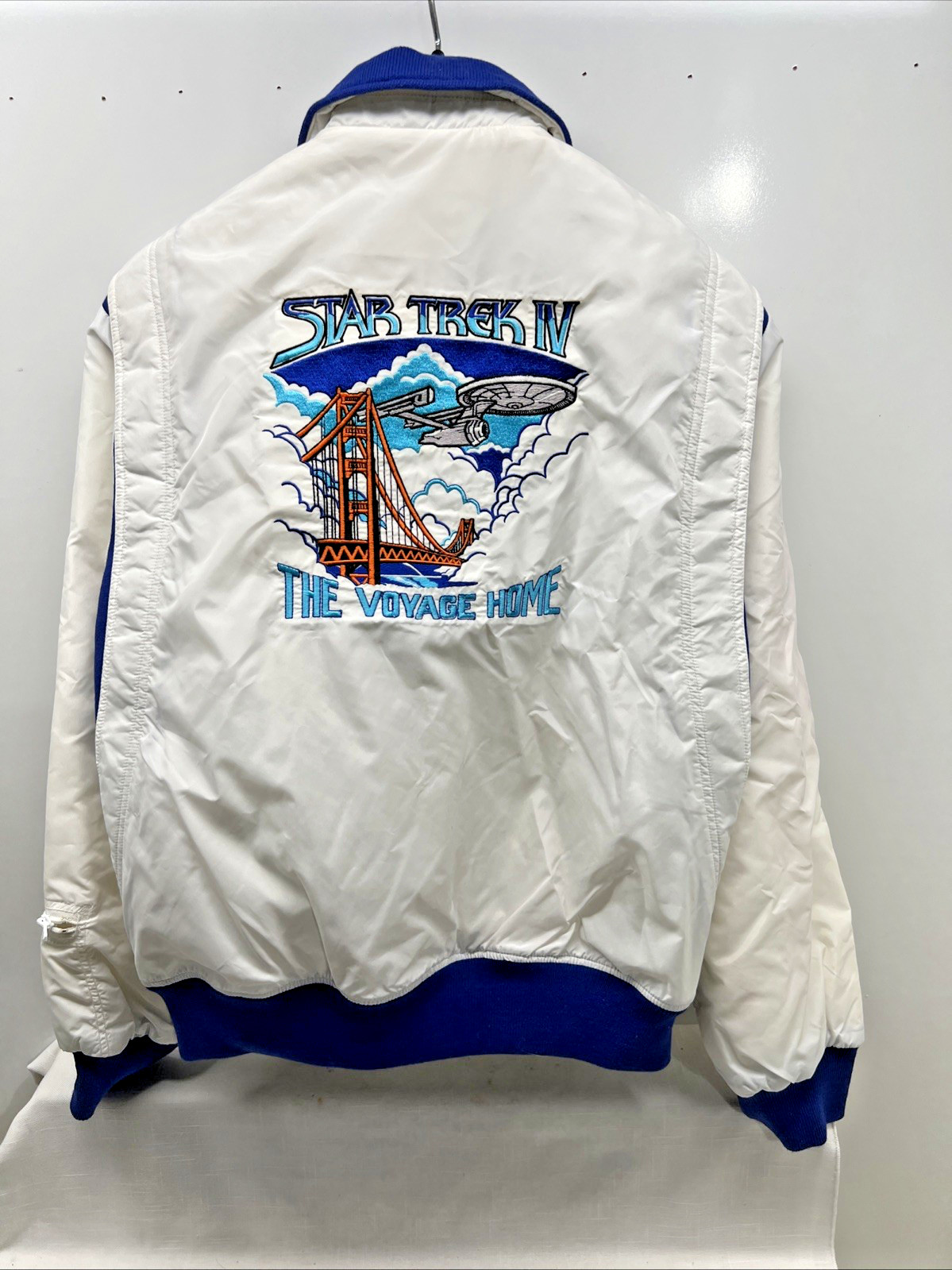 Paramount Star Trek IV The Voyage Home 1986 Production Crew Zip Jacket Medium
