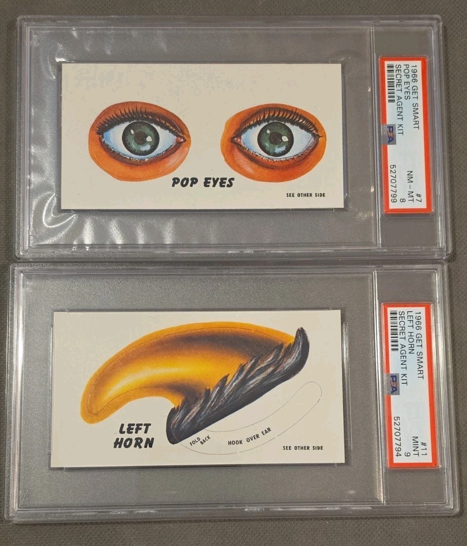 1966 TOPPS ☆GET SMART Secret Agent Kit X6 All PSA Excellent 6 - MINT 9 Rarities 