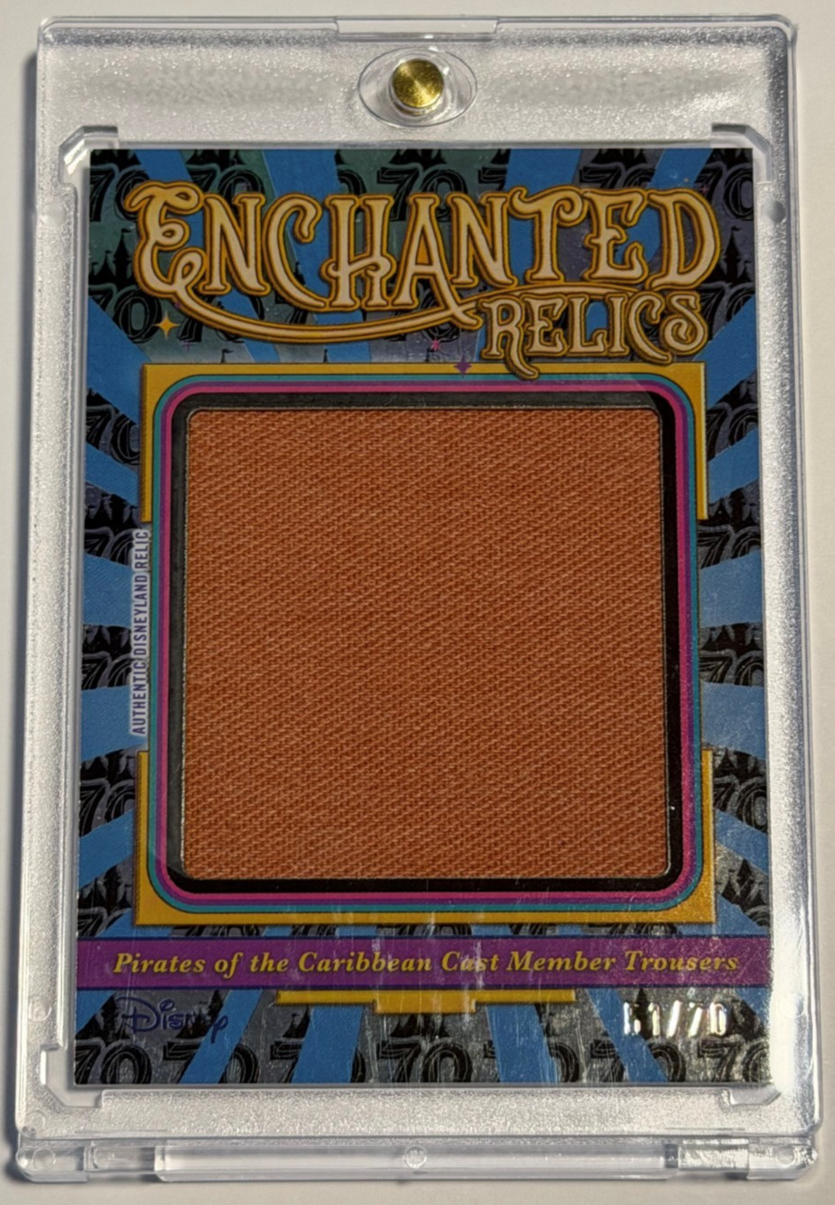 2025 Topps Disneyland 70th LOGO Enchanted Relics Pirates Of The Caribbean 51/70