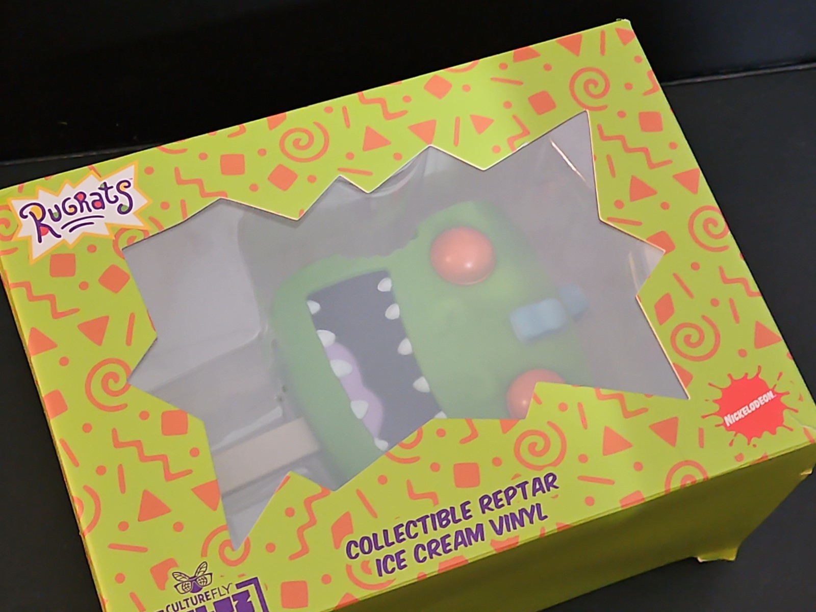 Rugrats Collectible Reptar Ice Cream Vinyl Figure CultureFly Meltz Nick Box 