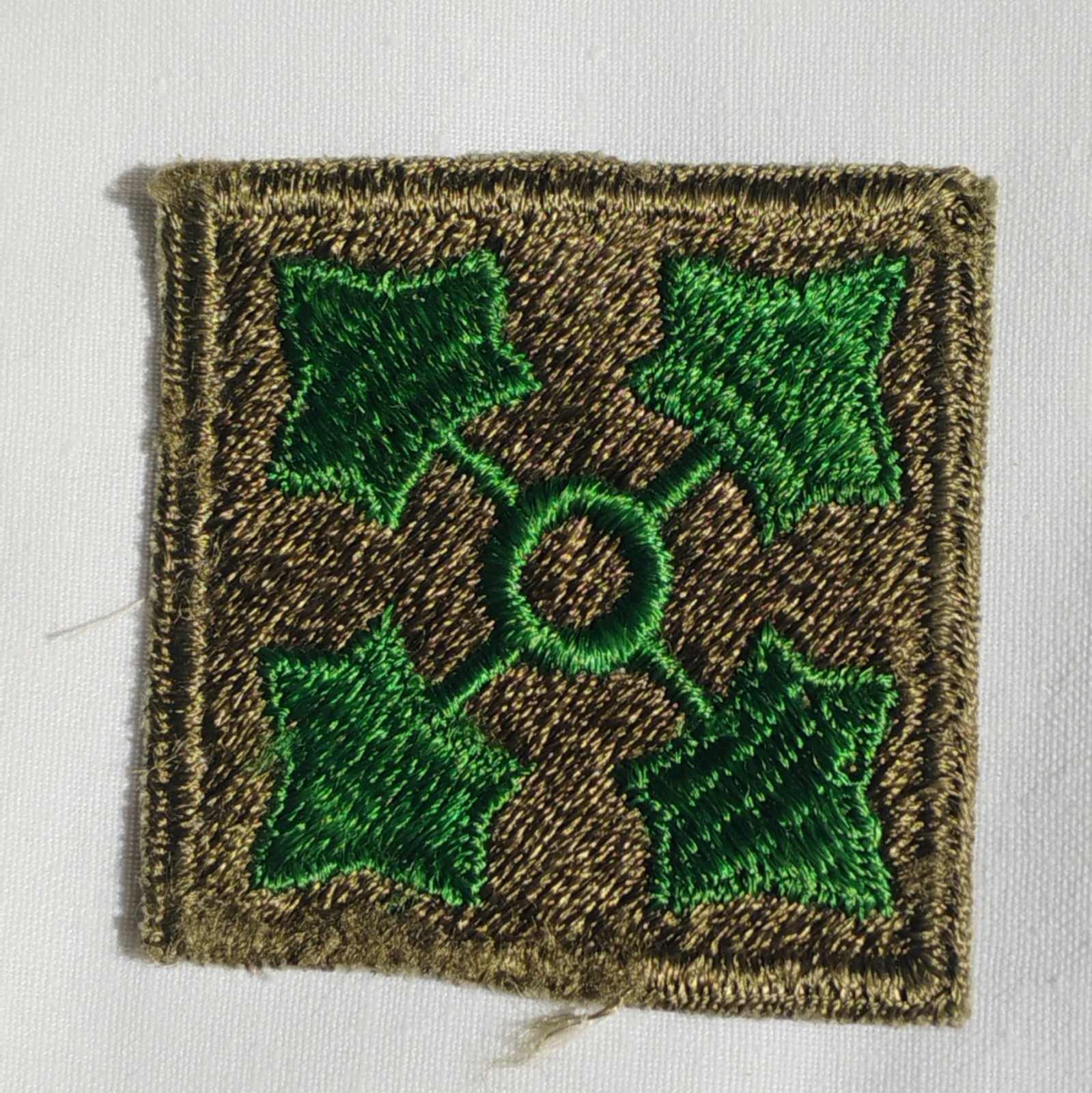Original Period WWII WW2 US ARMY 4TH Infantry Division Patch FE CE D-DAY Unit