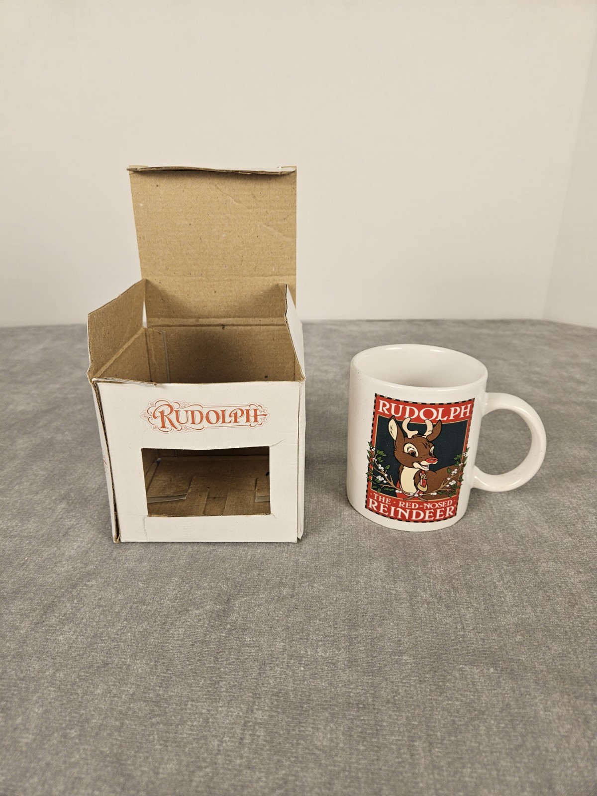 Vintage 1993 Rudolph The Red Nosed Reindeer  Coffee Mug Christmas Holiday