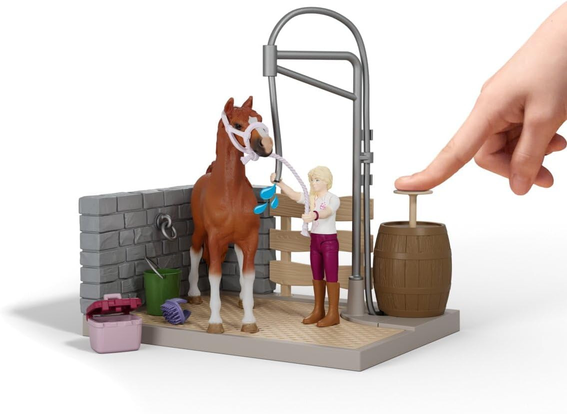 Schleich Horse Club - 26Pc Sofia\'S Horse Wash Playset - Kids 5+ | 42792