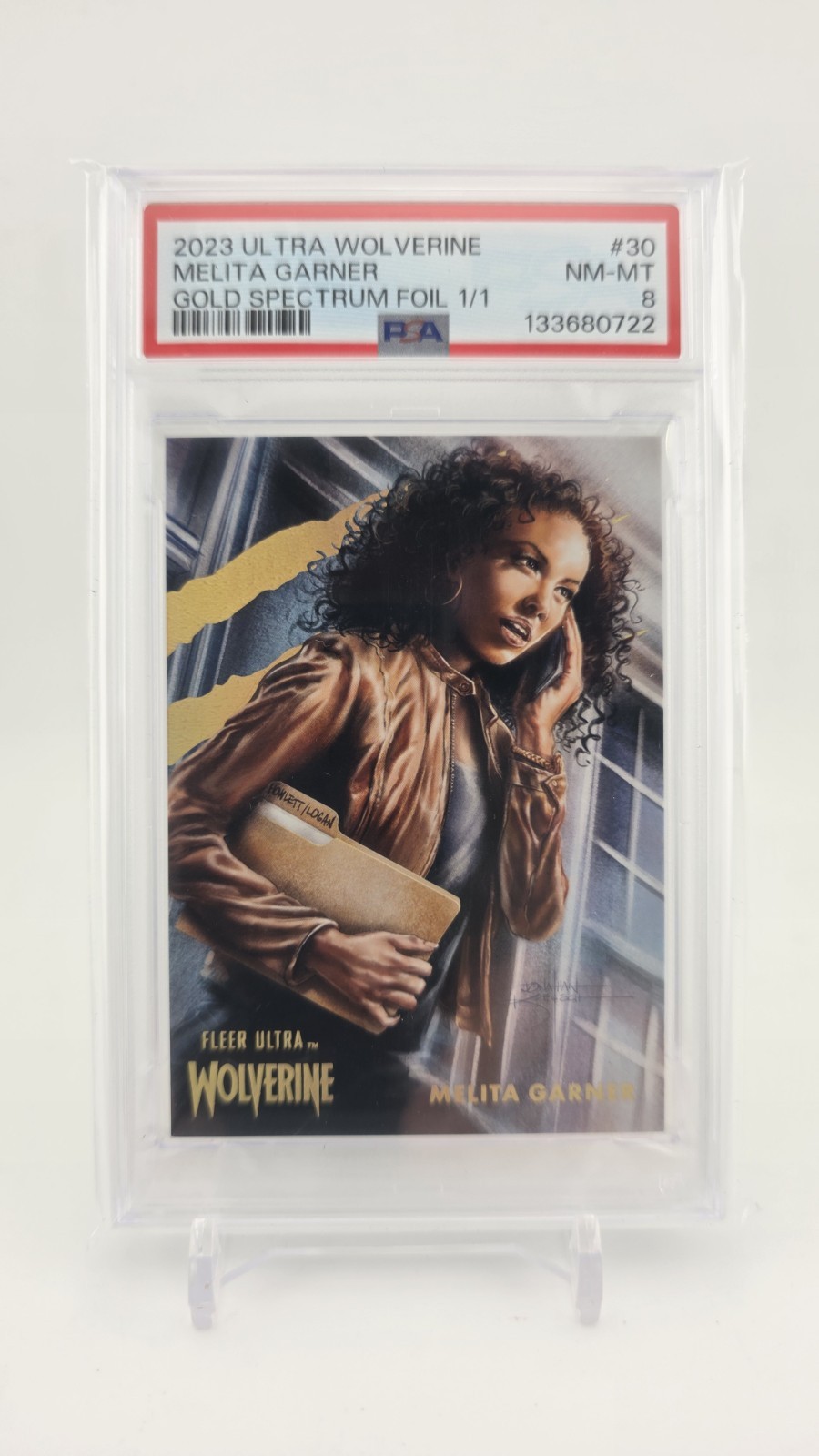 2022 Fleer Ultra Wolverine Gold Spectrum 1/1 Melita Garner