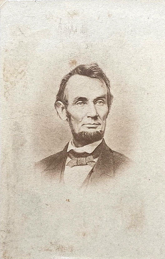 CIVIL WAR Abraham Lincoln CDV Photo O-92 Phila. Photographic Co. Feb. 9, 1864