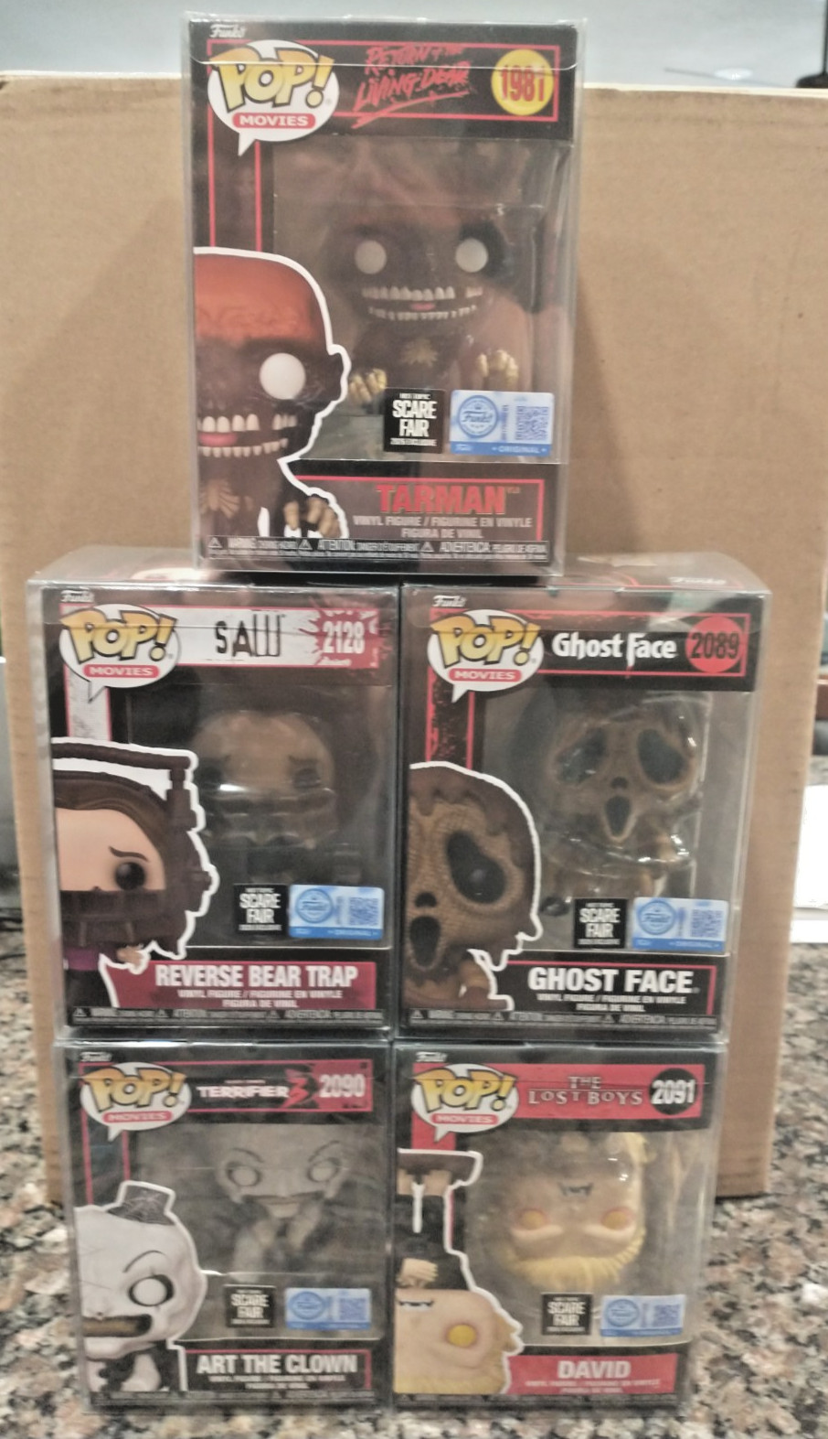 Brand New 2026 Funko Pop Full Scare Fair Set with Protectors - Next Day Shipping