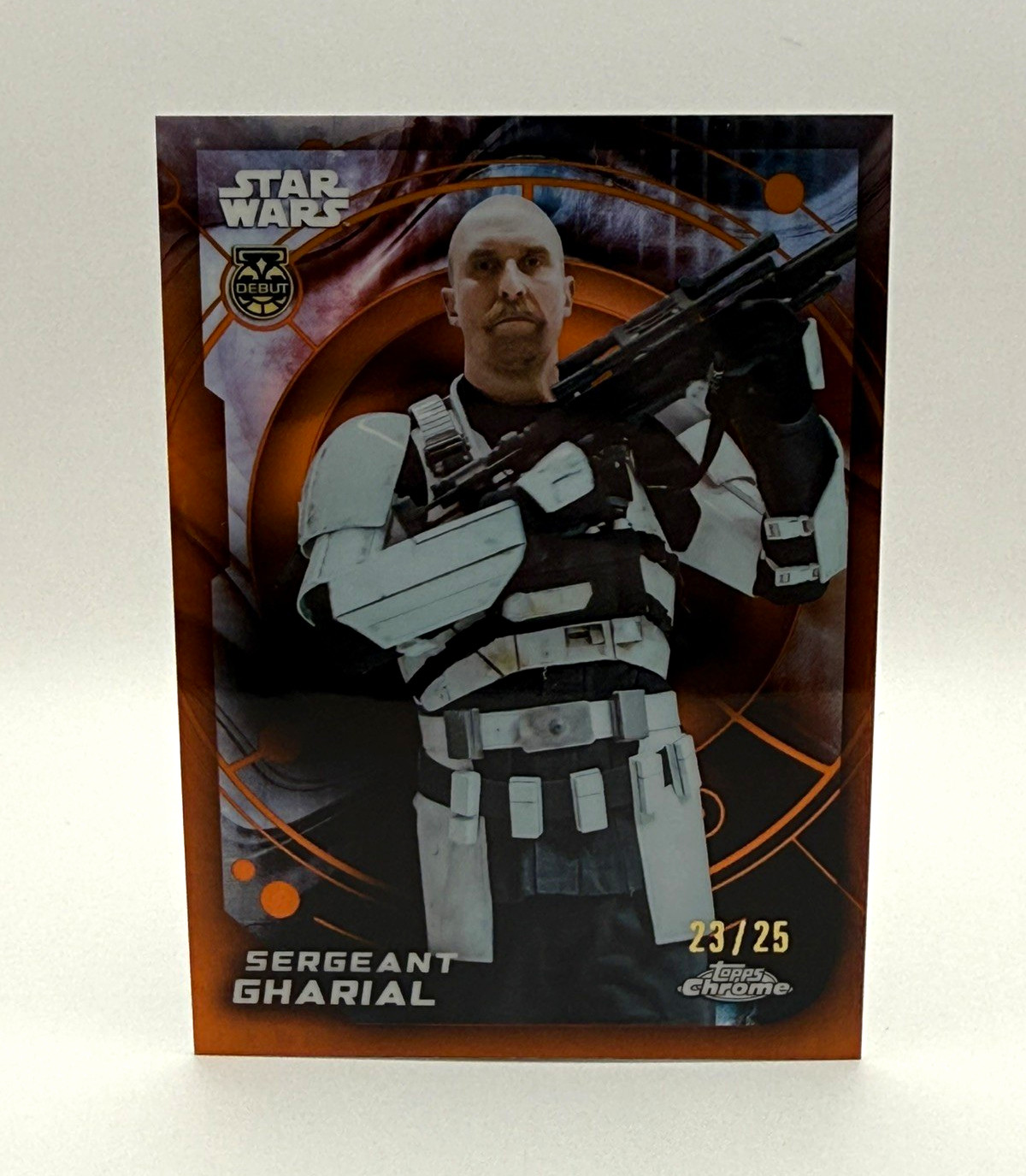 2026 Tops Chrome Star Wars Sergeant Gharial /25 Topps Chrome Andor