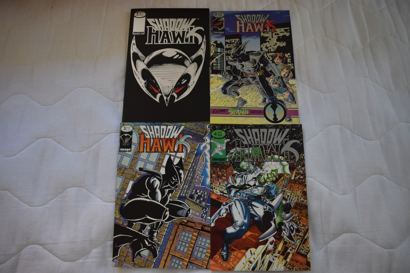 Shadow Hawk #1,2,3,4(vf to vf+) complete Image comic set, 1992, Jim Valentino