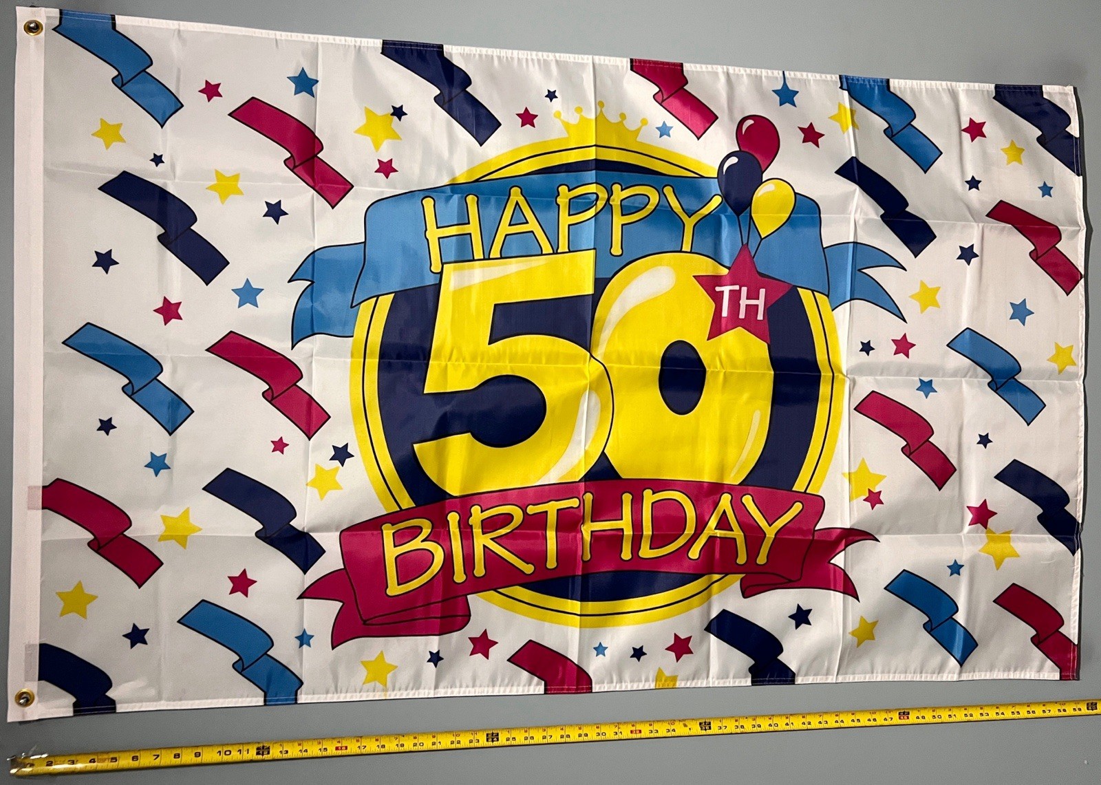 Happy 50th Birthday Flag FREE USA SHIP Cheers Cake Booze Beer Party Sign 3x5’ Happy 50th Birthday Flag FREE USA SHIP Cheers Cake Booze Beer Party Sign 3x5’