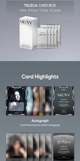 MEOVV Teleca Collection Card Box (8 Packs, 6 Cards per Pack)