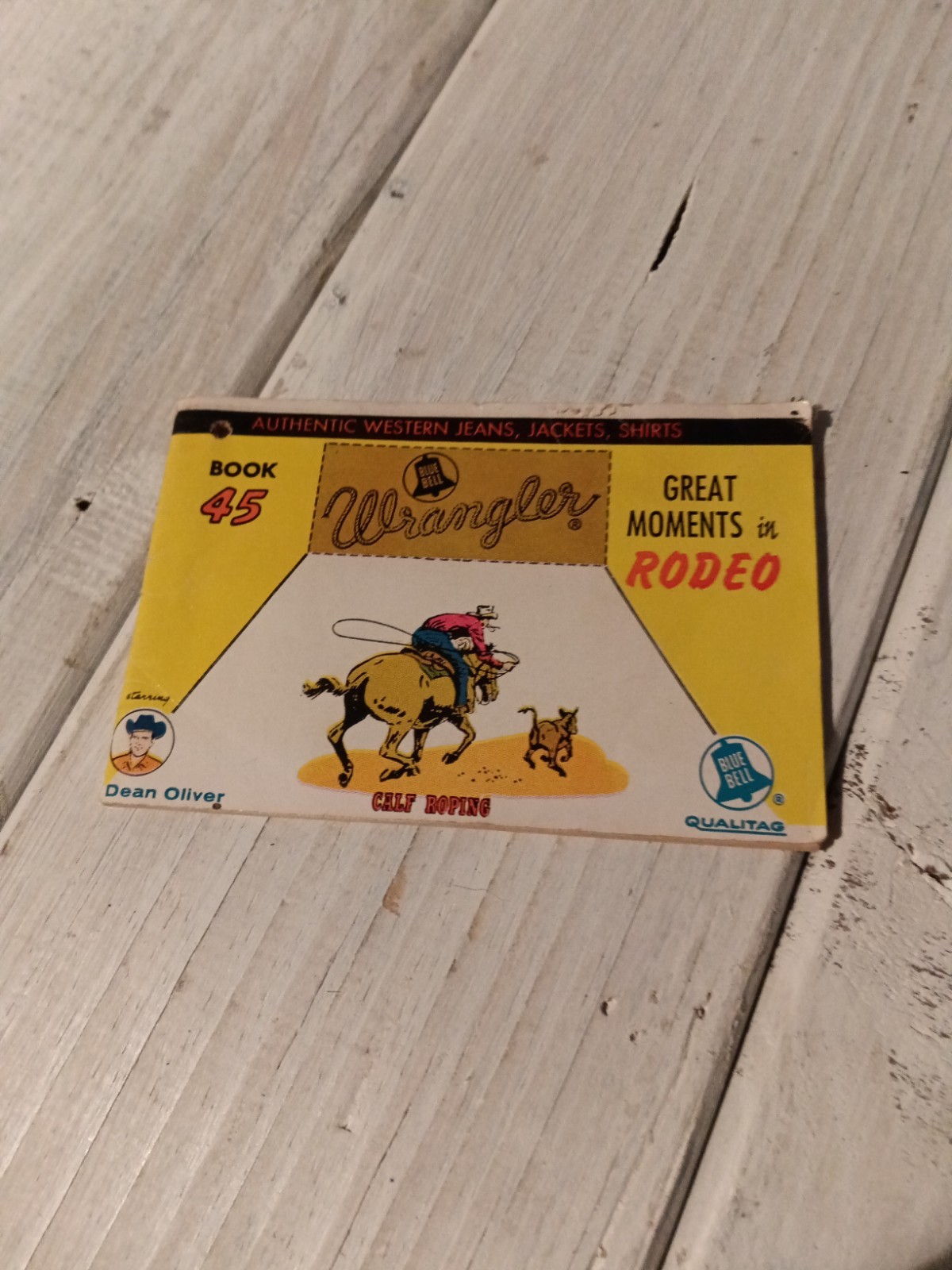 Vtg Wrangler Great Moments In Rodeo 1963 Comic Book Bull Riding Steer Wrestling 