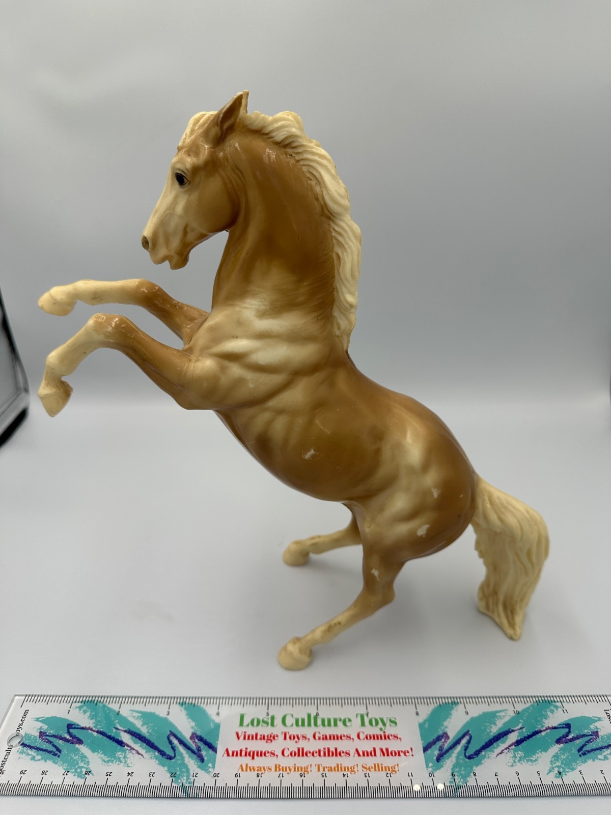 Vintage Breyer Horse #33 King Fighting Stallion Traditional Rearing Palomino