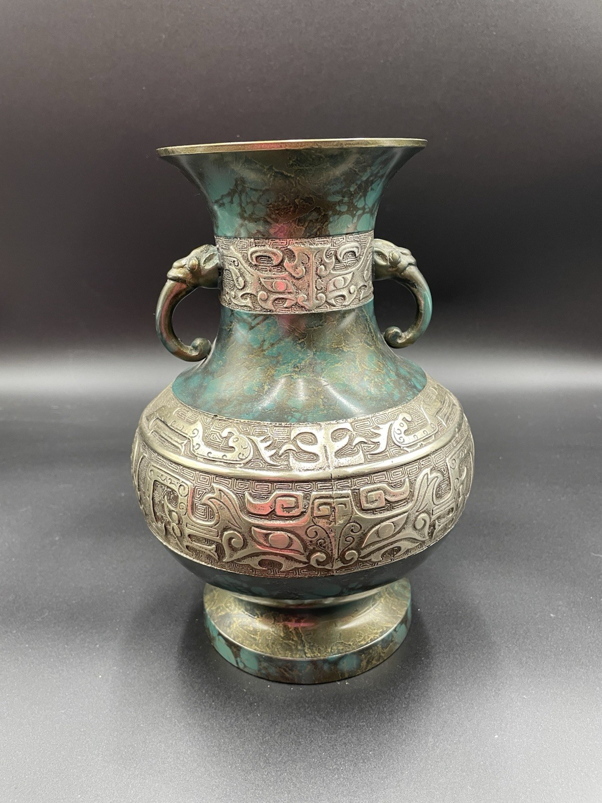 Rare Antique Japanese Bronze Takaoka Vessel 10\
