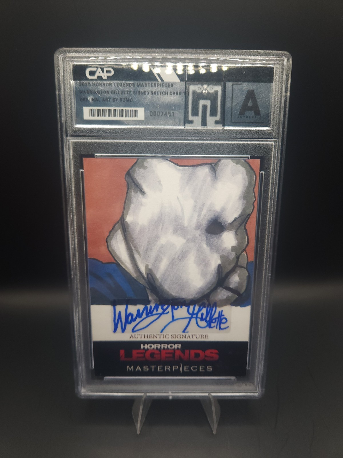2025 Horror Legends Jason Voorhees Part 2 1/1 Sketch Warrington Gillette Auto