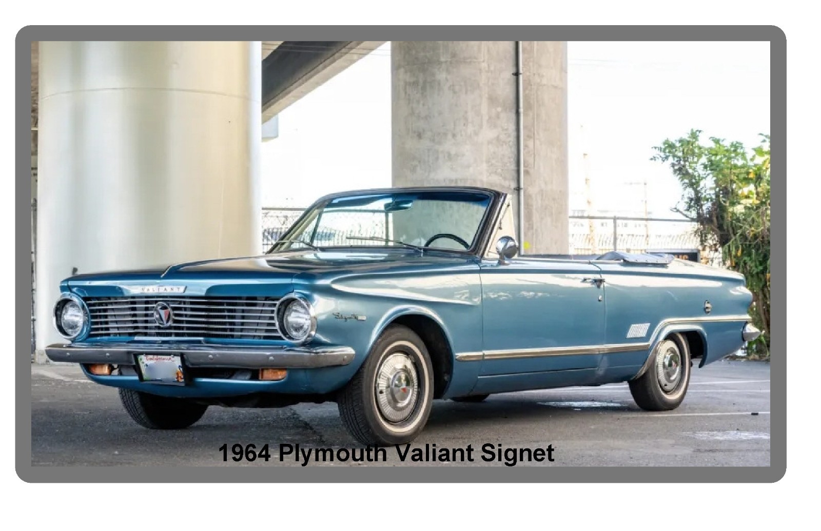 1964 Plymouth Valiant Signet Convertible  Fridge  Magnet