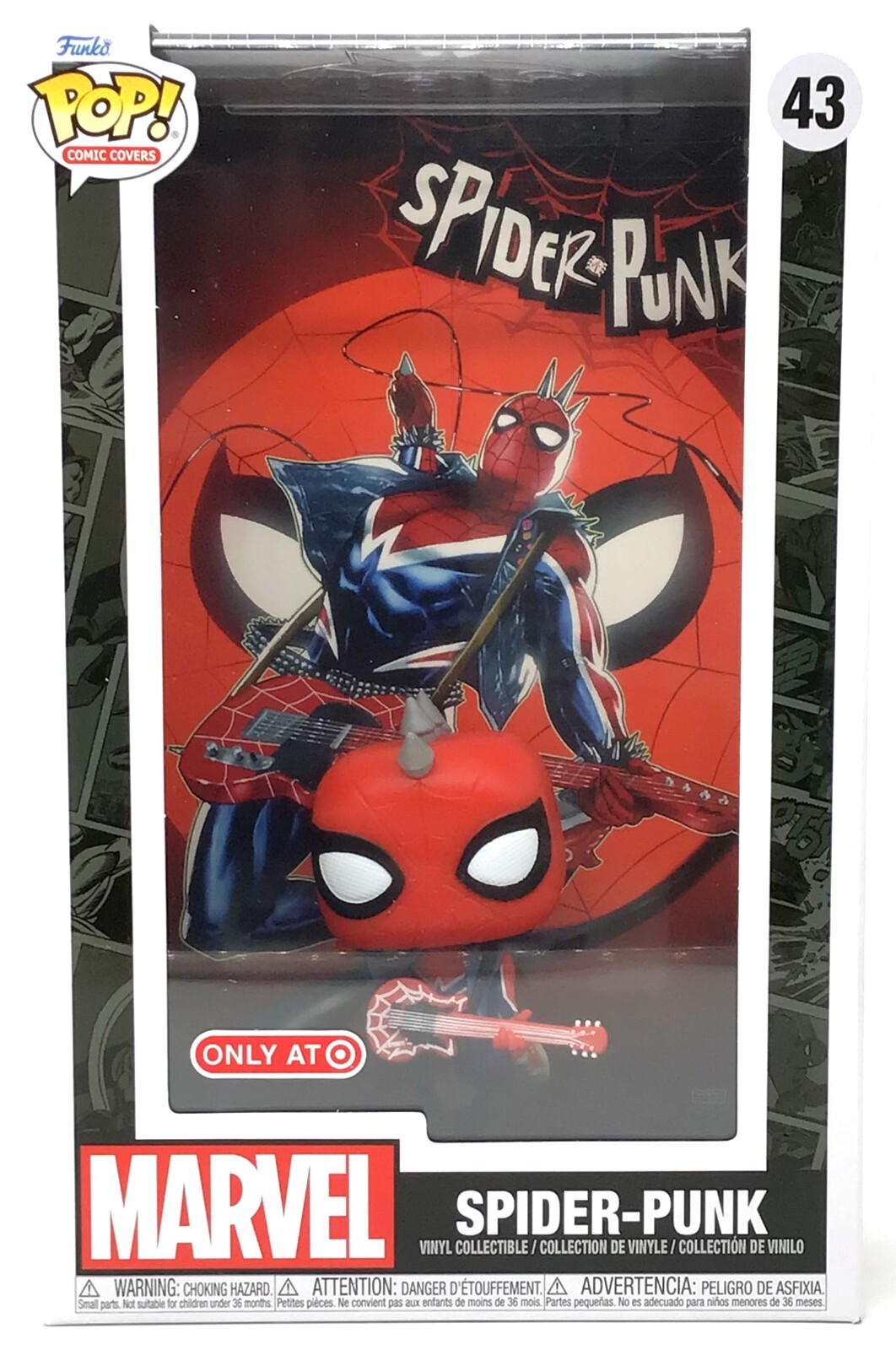 Funko Pop Marvel Comic Covers Spider-Man Spider Punk #43 Target Exclusive