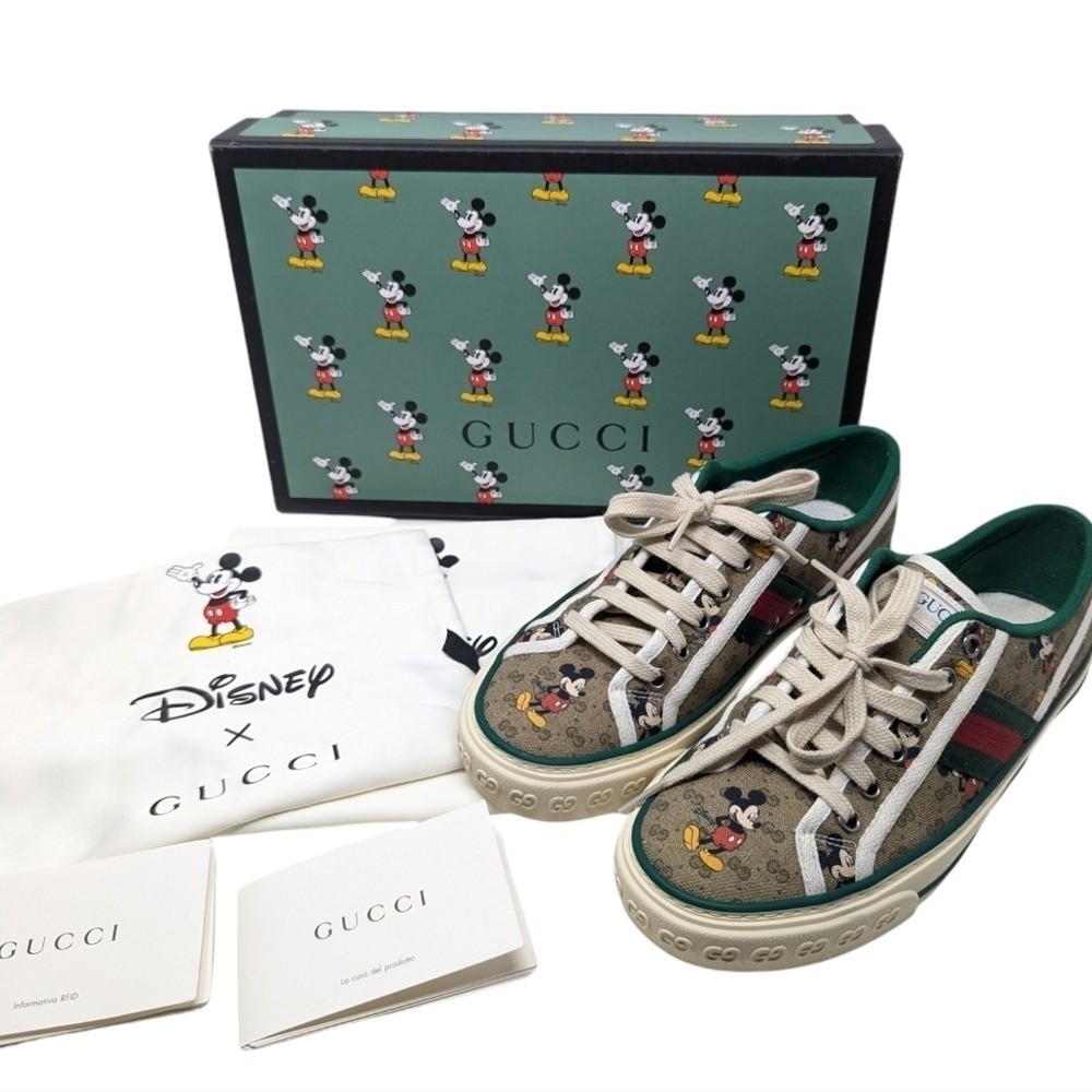 Gucci x Disney Mickey Mouse 1977 GG Sneakers Tennis Shoes Size EU 37.5 / 7.5 / 8 Gucci x Disney Mickey Mouse 1977 GG Sneakers Tennis Shoes Size EU 37.5 / 7.5 / 8