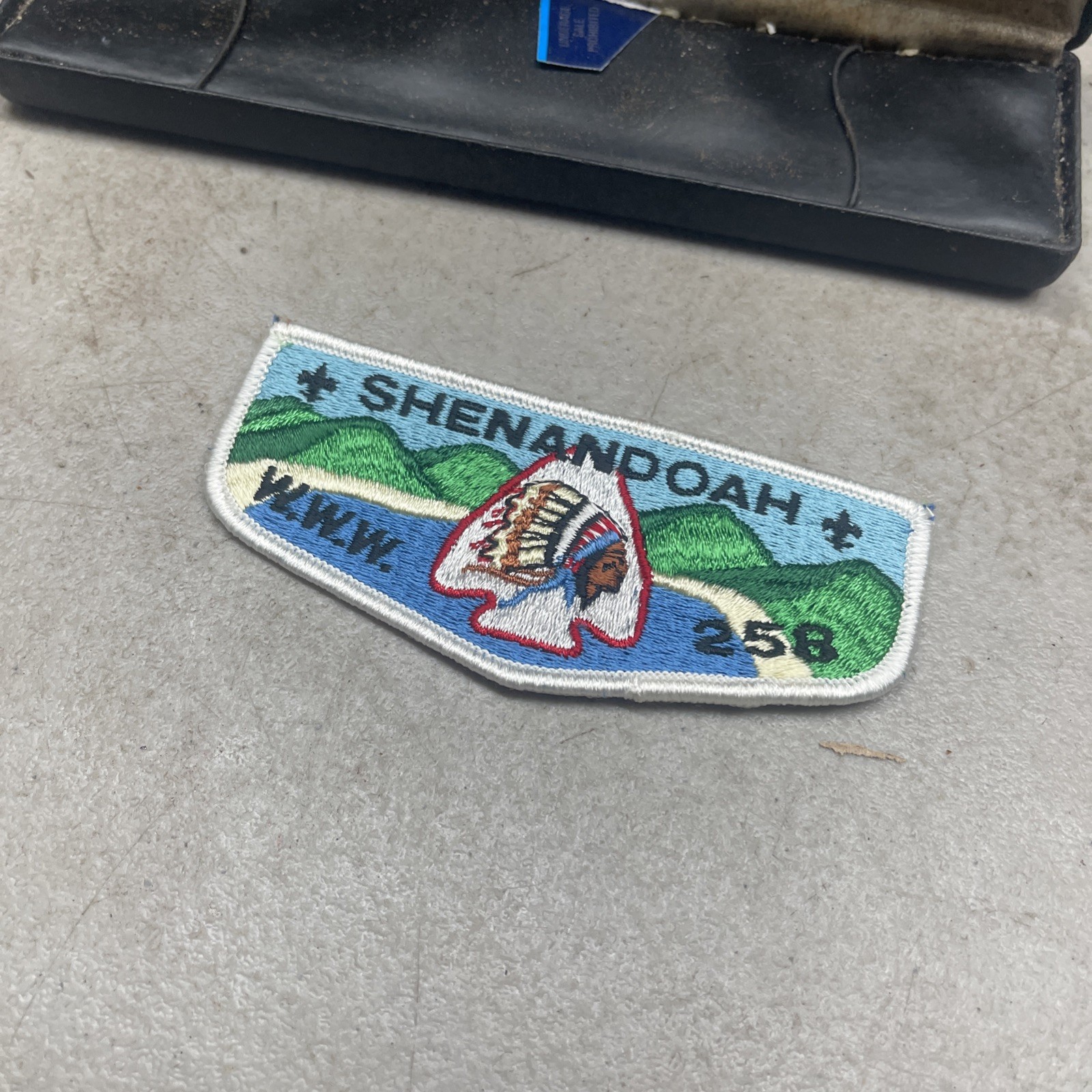 OA Shenandoah Lodge 258 Flap WHT Bdr. Stonewall Jackson Area Council 763, VA OA Shenandoah Lodge 258 Flap WHT Bdr. Stonewall Jackson Area Council 763, VA