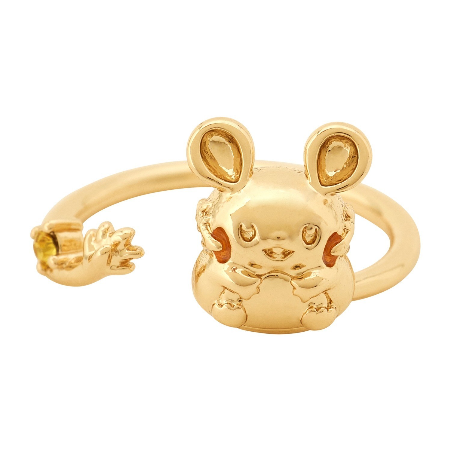 2026 NEW Pokemon Center Original Denki Joltik & Dedenne Ring Free Size 9-13