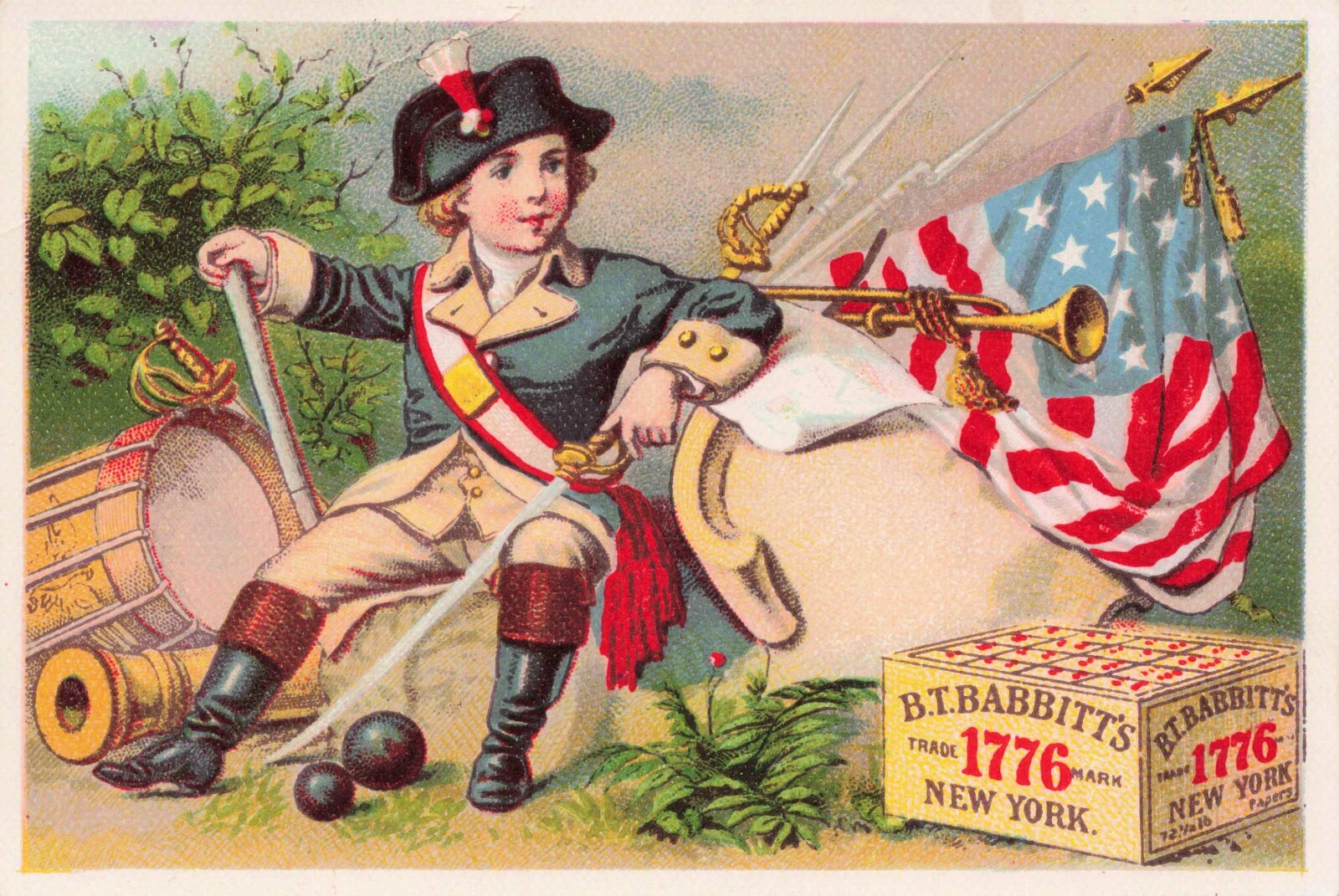 Antique B.T. Babbitt Soap New York City Trade Card