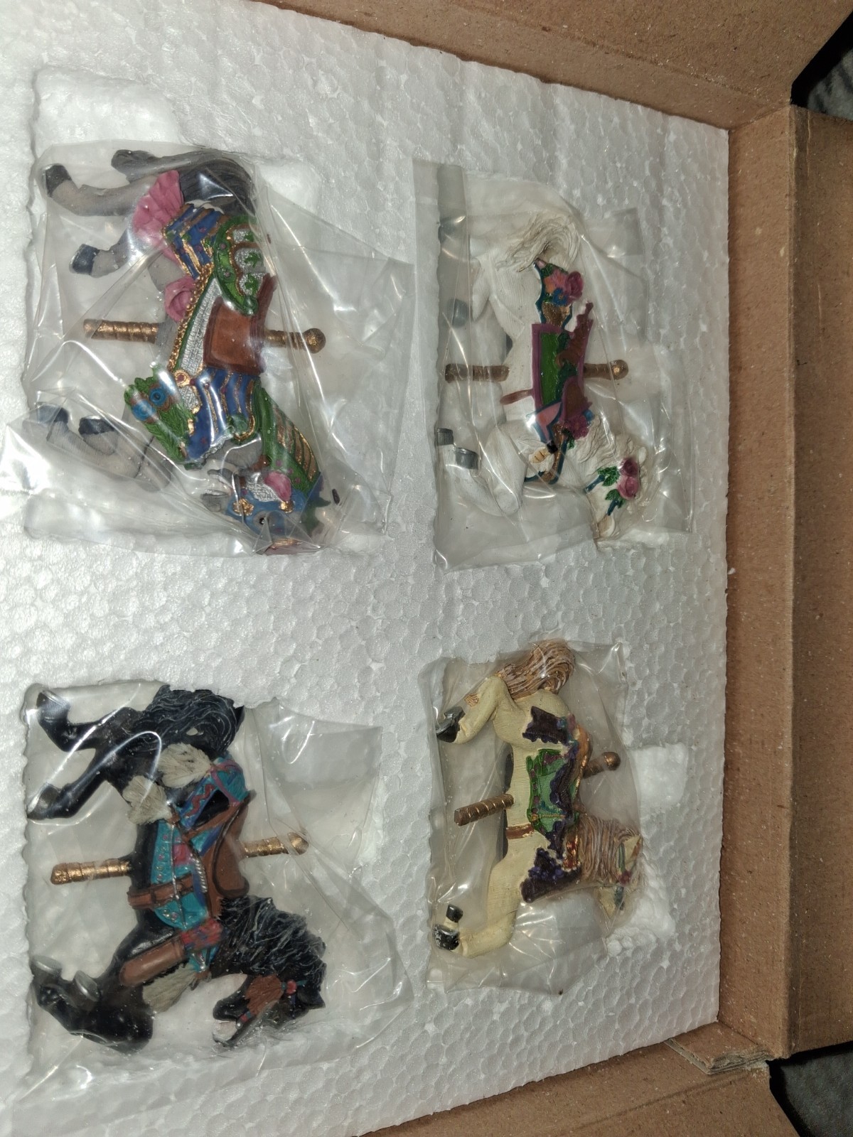 Lefton 998113 Tobin Fraley Great American Carousel Horse Collection 4 Magnets