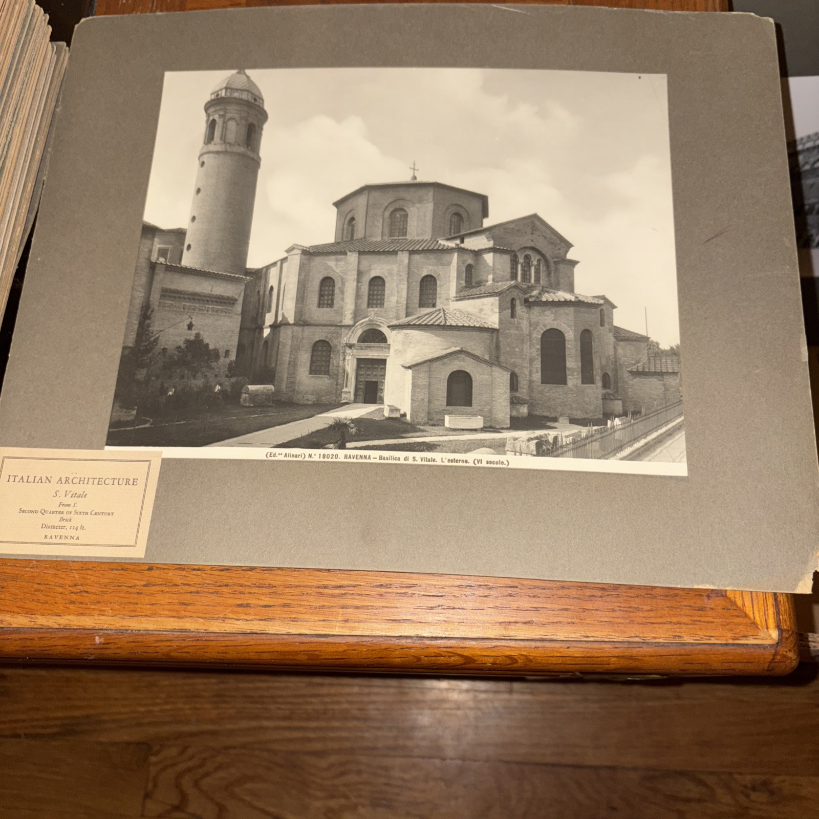 Vintage Basilica of San Vitale Ravenna Italy Italian Mounted Architecture Photo