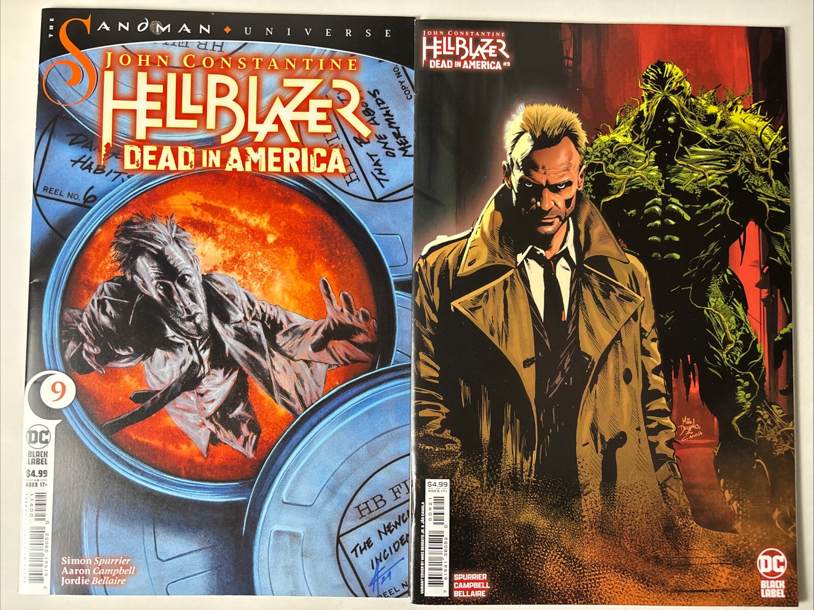 John Constantine HellBlazer Dead In America #9 Cvr A B Deodato Jr SET DC Comics