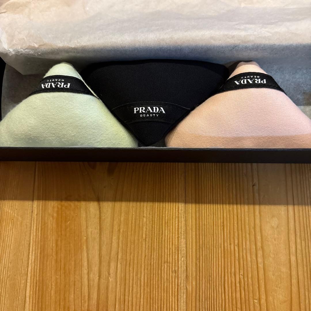 PRADA Home Collection Beauty 3-Piece Puff Set Mini VHTF Designer Popular Product