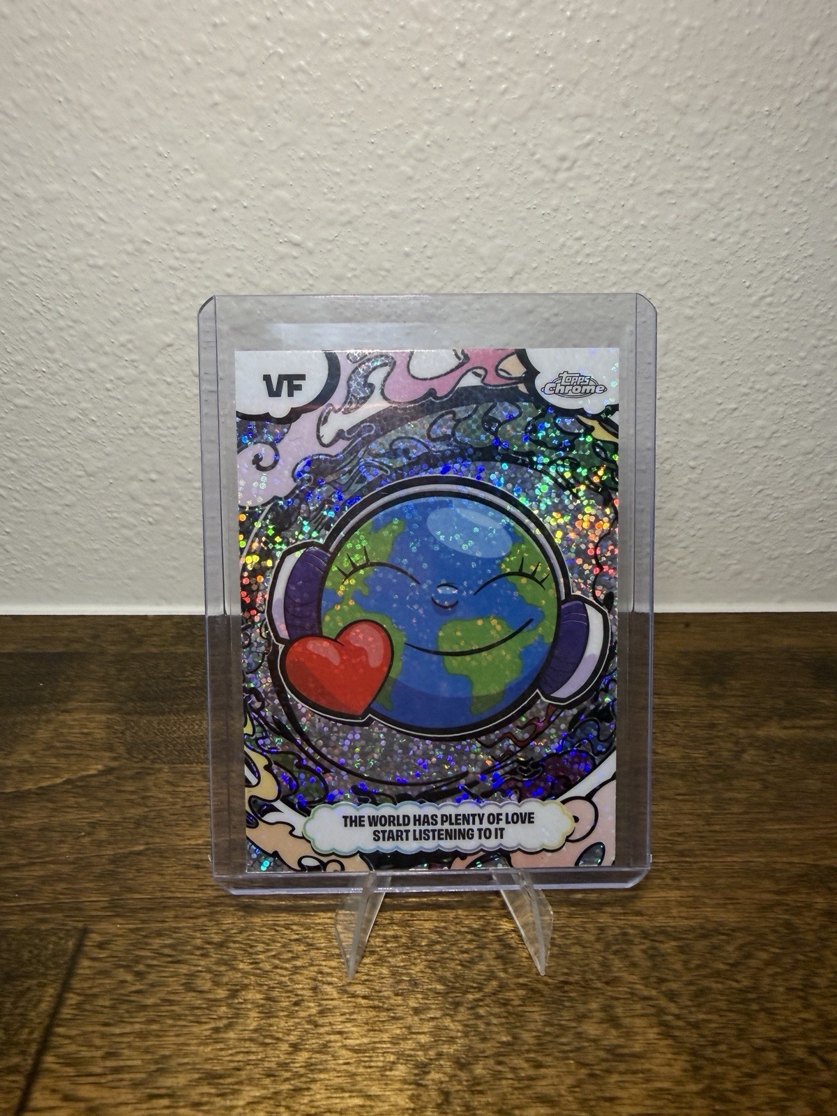 2026 Veefriends Chrome The World Has Plenty Of Love Sparkle Refractor