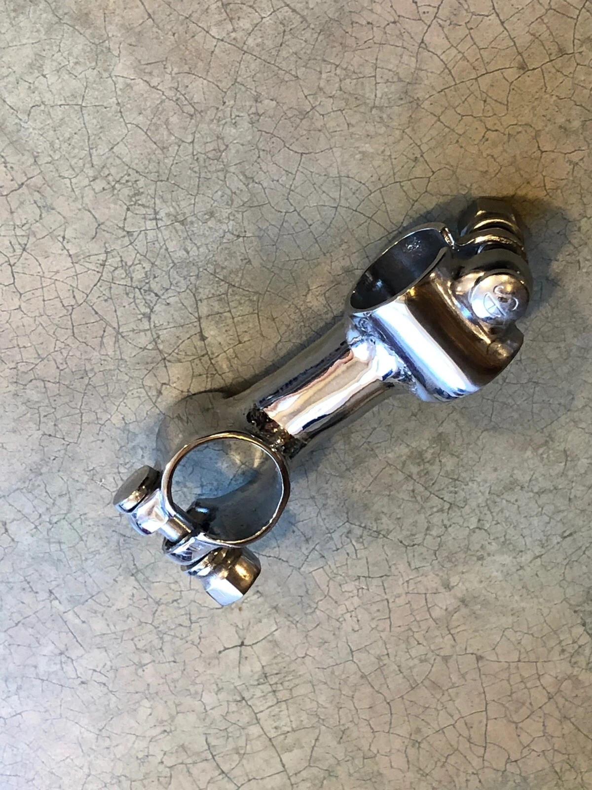 Rechromed Schwinn Twinn tandem Dog bone Rear Handle Bar Stem AWESOME SHINE