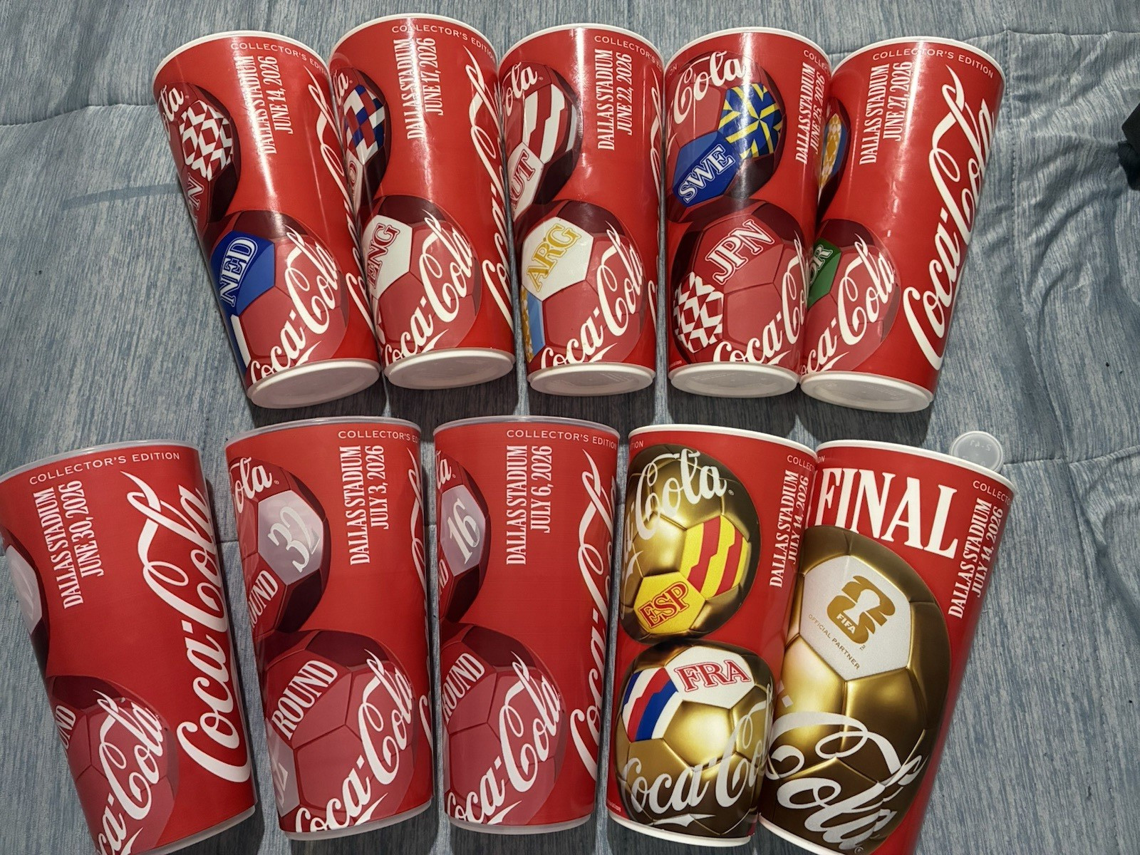 Coca-Cola FIFA 2026 World Cup Collector Dallas Stadium Cup Lot Coca-Cola FIFA 2026 World Cup Collector Dallas Stadium Cup Lot