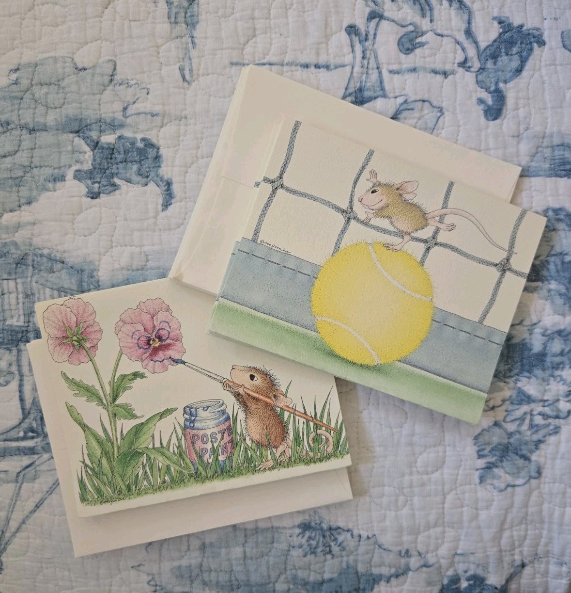 Vintage House Mouse Designs 16 Greeting Cards New With Envelopes 1990s Jareckie