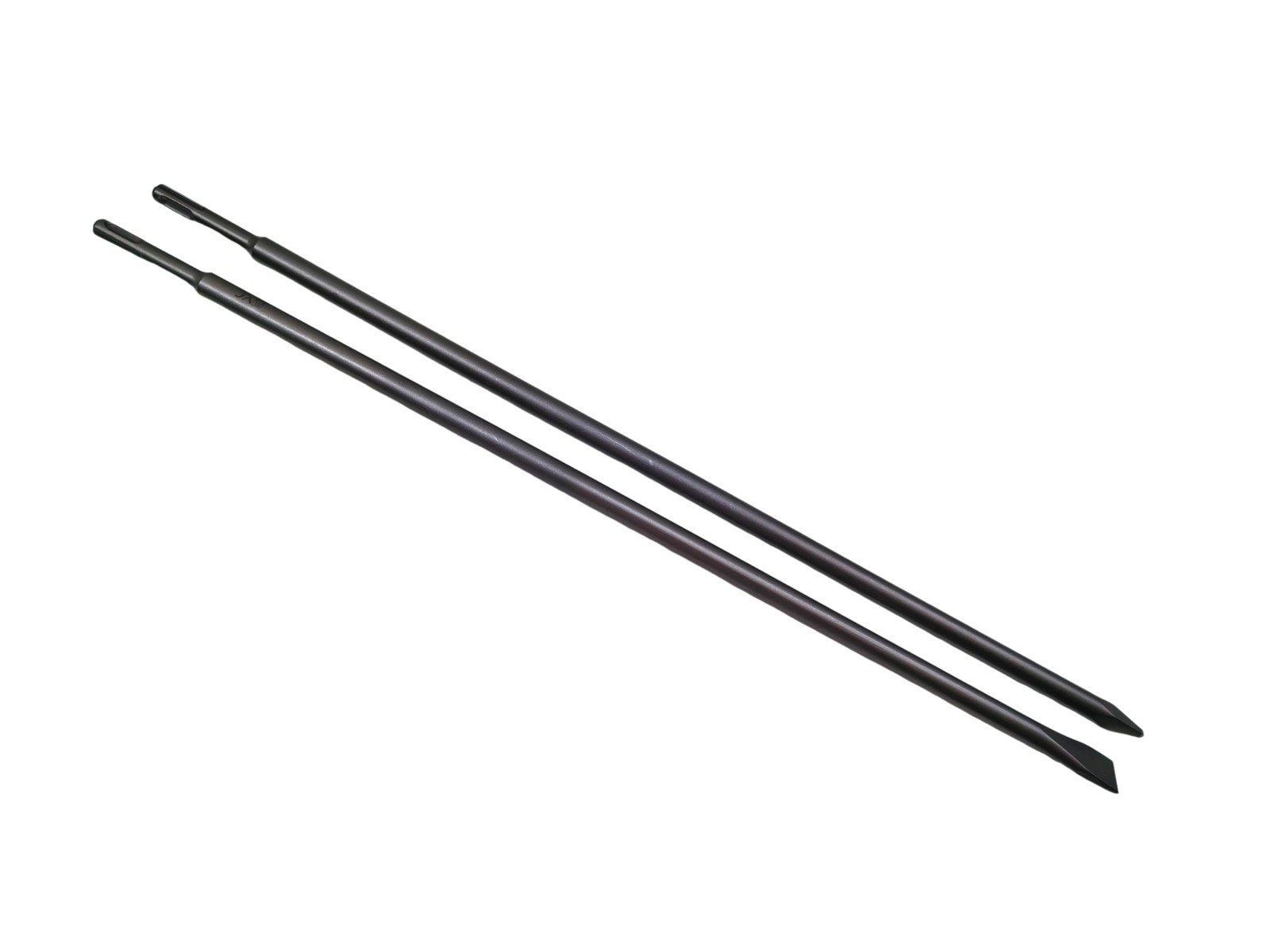 24-Inch SDS Plus Chisel Set - 3/4 Inch Flat and Point - Heat Treated 40Cr All...
