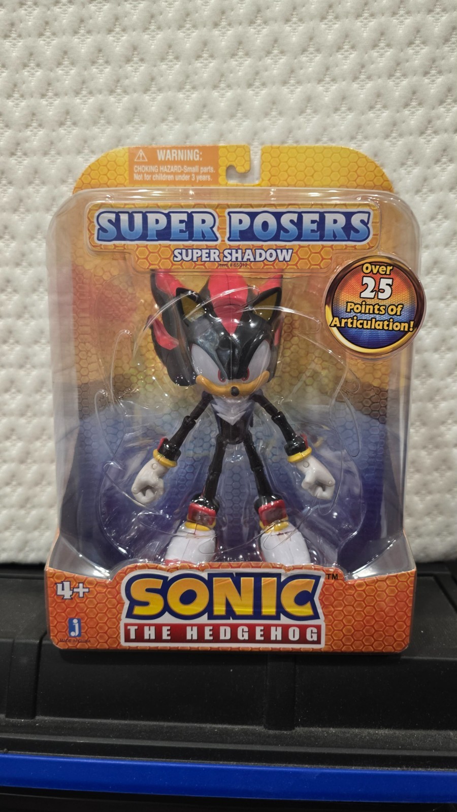RARE FACTORY ERROR Sonic the Hedgehog Super Posers Shadow Figure Jazwares 7