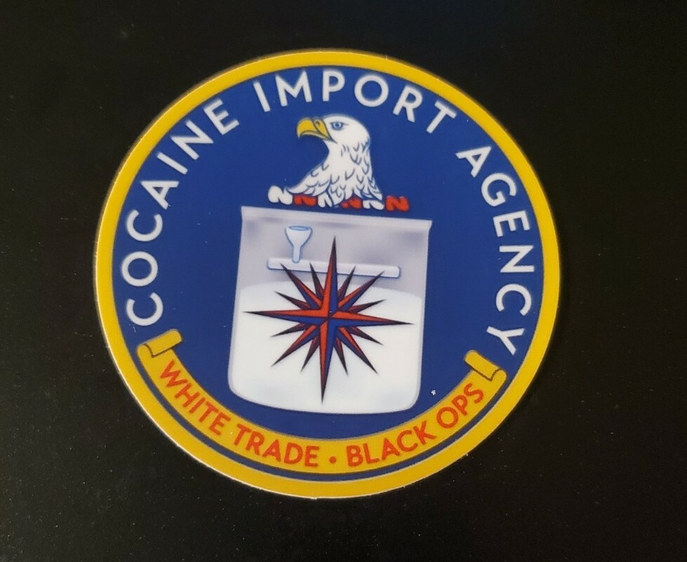 C.I.A. Political Sticker Funny Cocaine Import Agency Deep State Sticker 