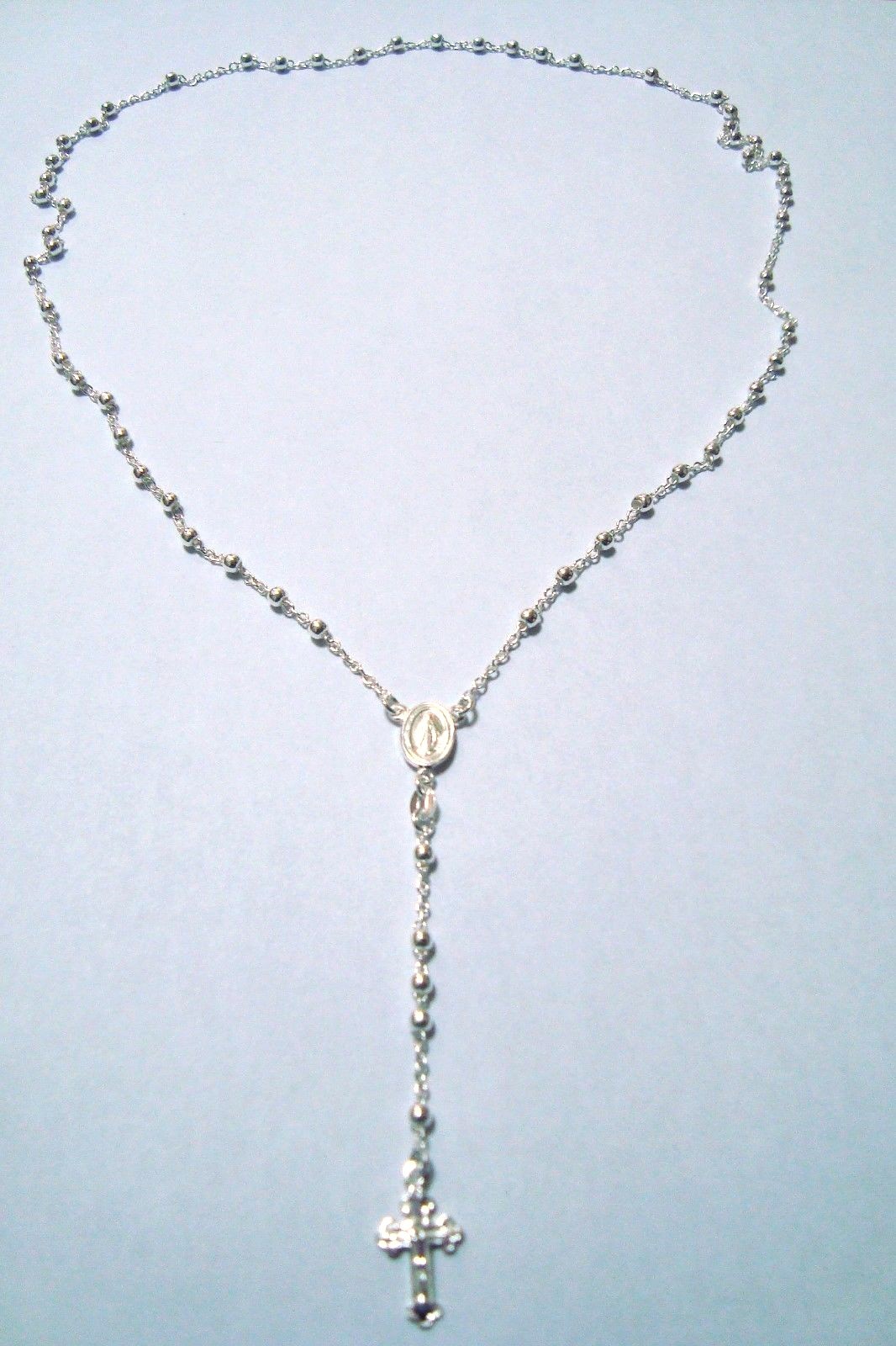 925 STERLING SILVER ITALIAN ROSARY 3MM- 24