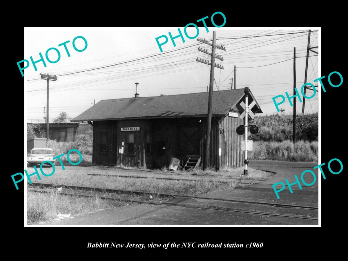 Babbitt New Jersey The Nyc Railroad Station c1960 Old Large Historic Photo