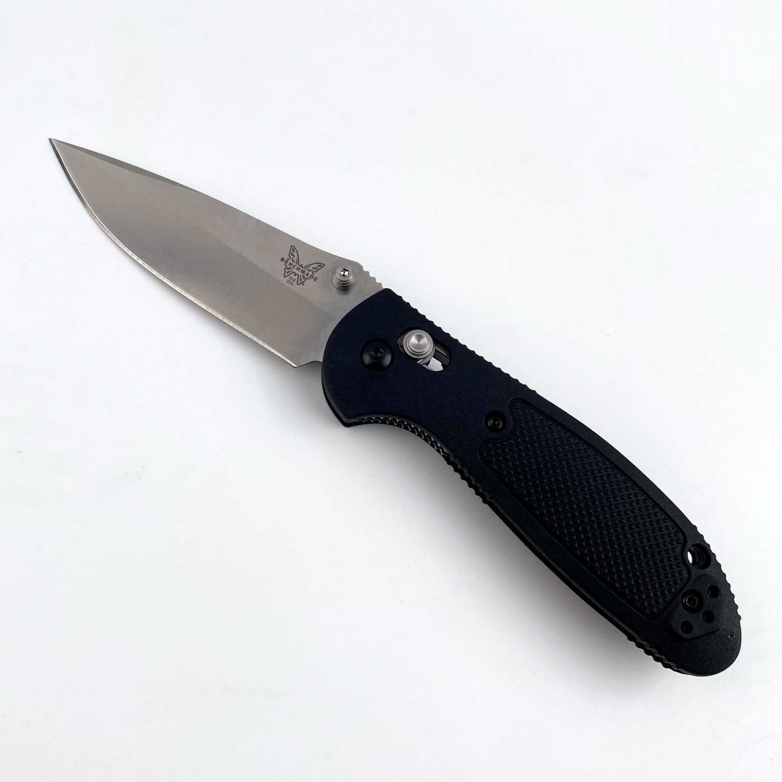 Benchmade Mini Griptilian 556-S30V Black Grivory Drop-point Folding Knife