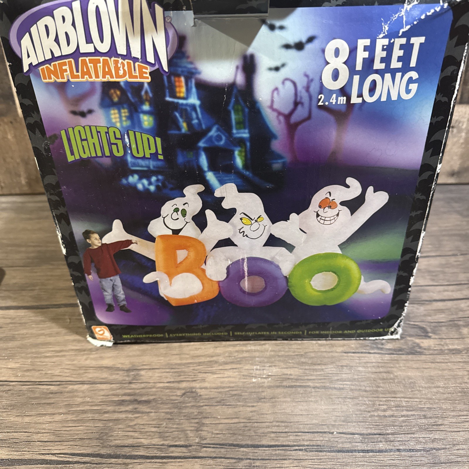 2006 Gemmy ghost boo 8 Ft Long Halloween Airblown Inflatable NOS 2006 Gemmy ghost boo 8 Ft Long Halloween Airblown Inflatable NOS