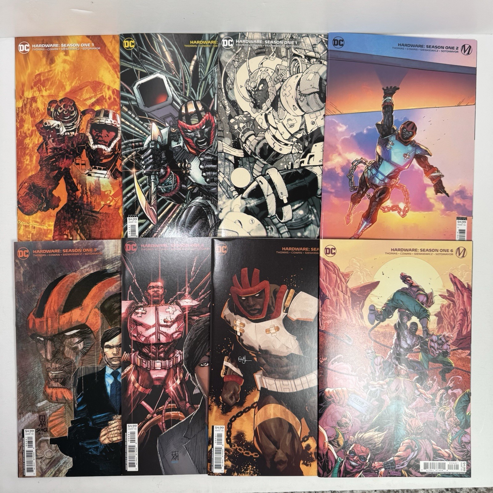 Hardware Season One #1-6 DC Comics Milestone Complete Set 8 Variant Covers
