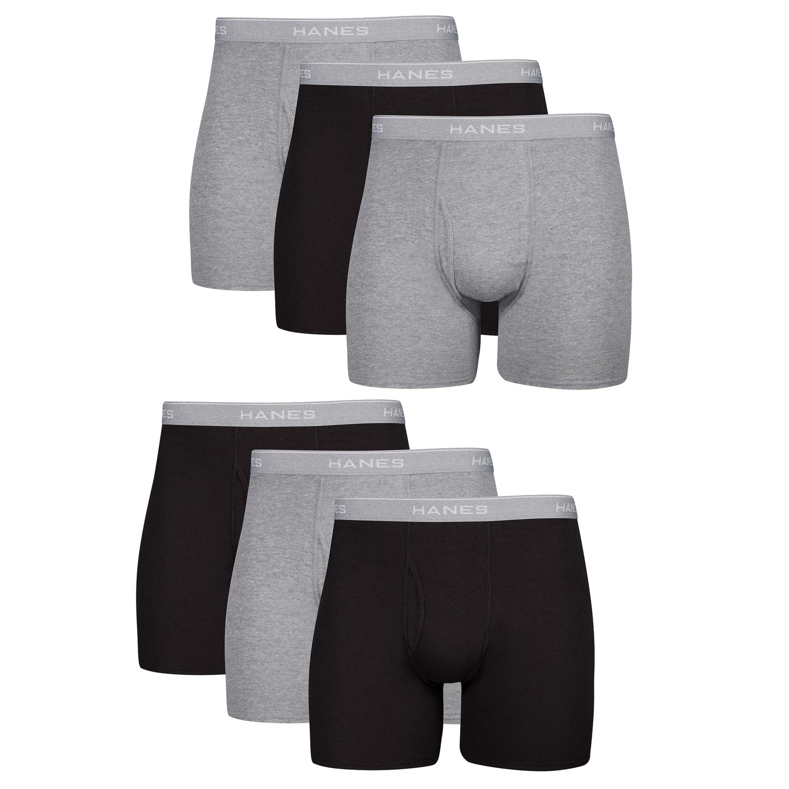 Hanes Mens Boxer Soft Breathable Cotton Comfortflex Waistband Multipack Brief