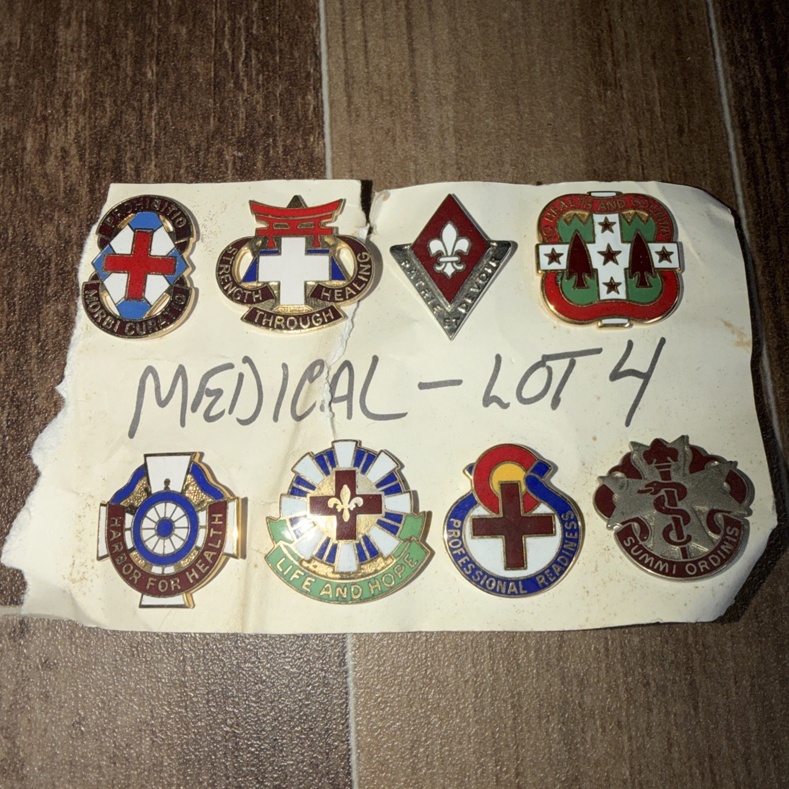 Lot of 3 US Army Medical Pins