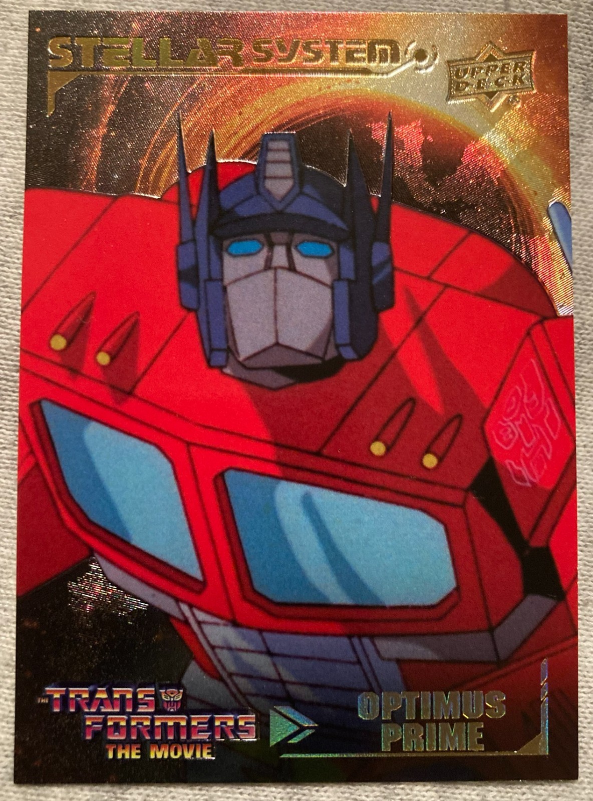 Upper Deck Stellar System 2026 Transformers The Movie - Optimus Prime (#19/25)