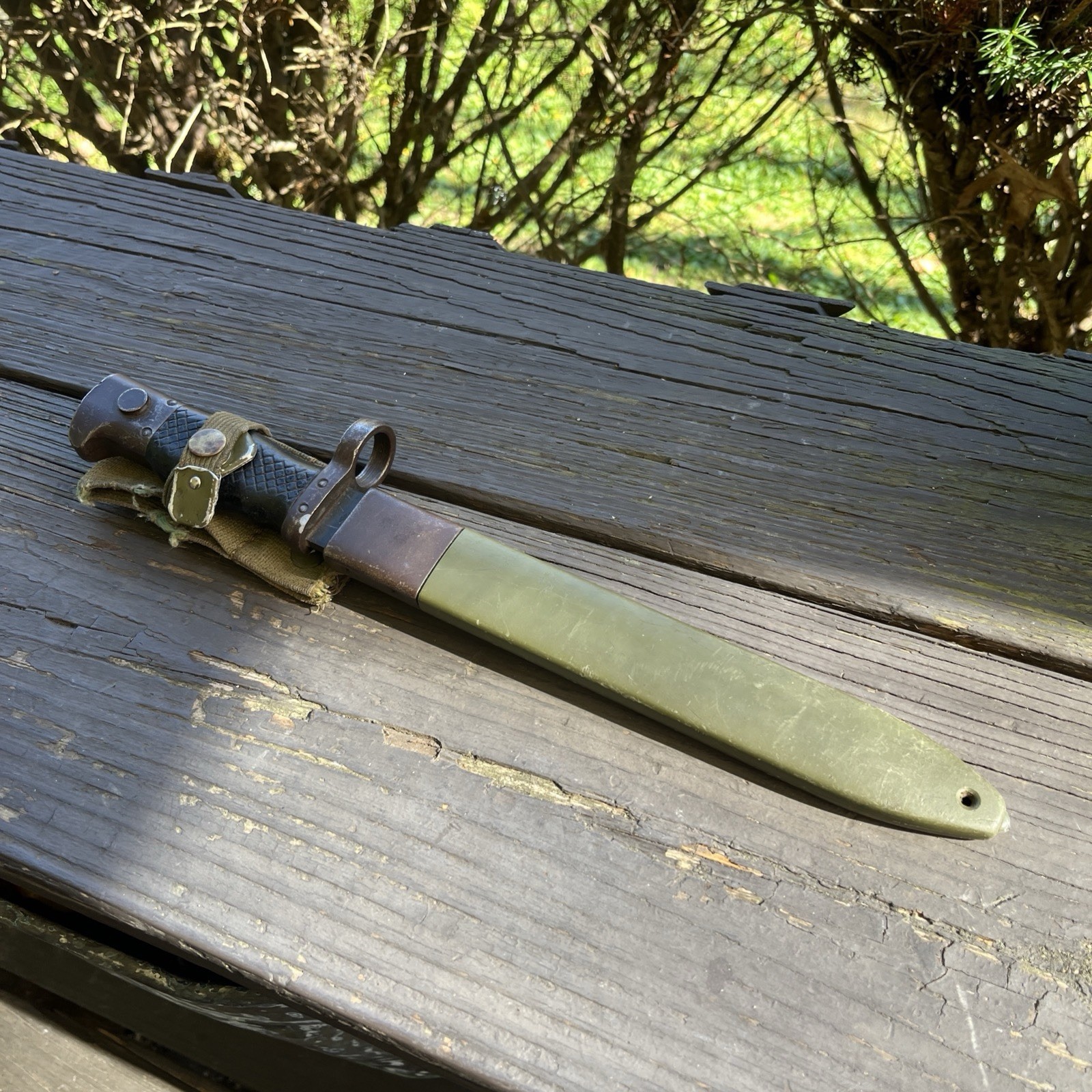 M1964 Spanish INI Toledo Rifle Bayonet & Scabbard - Authentic War Memorabilia