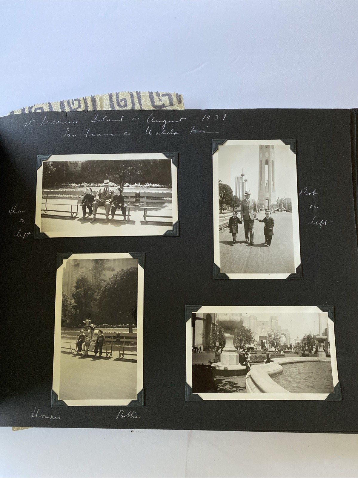 Vintage 1930s Twin Boys Photo Album World\'s Fair Golden Gate, GGIE Carmel 1939