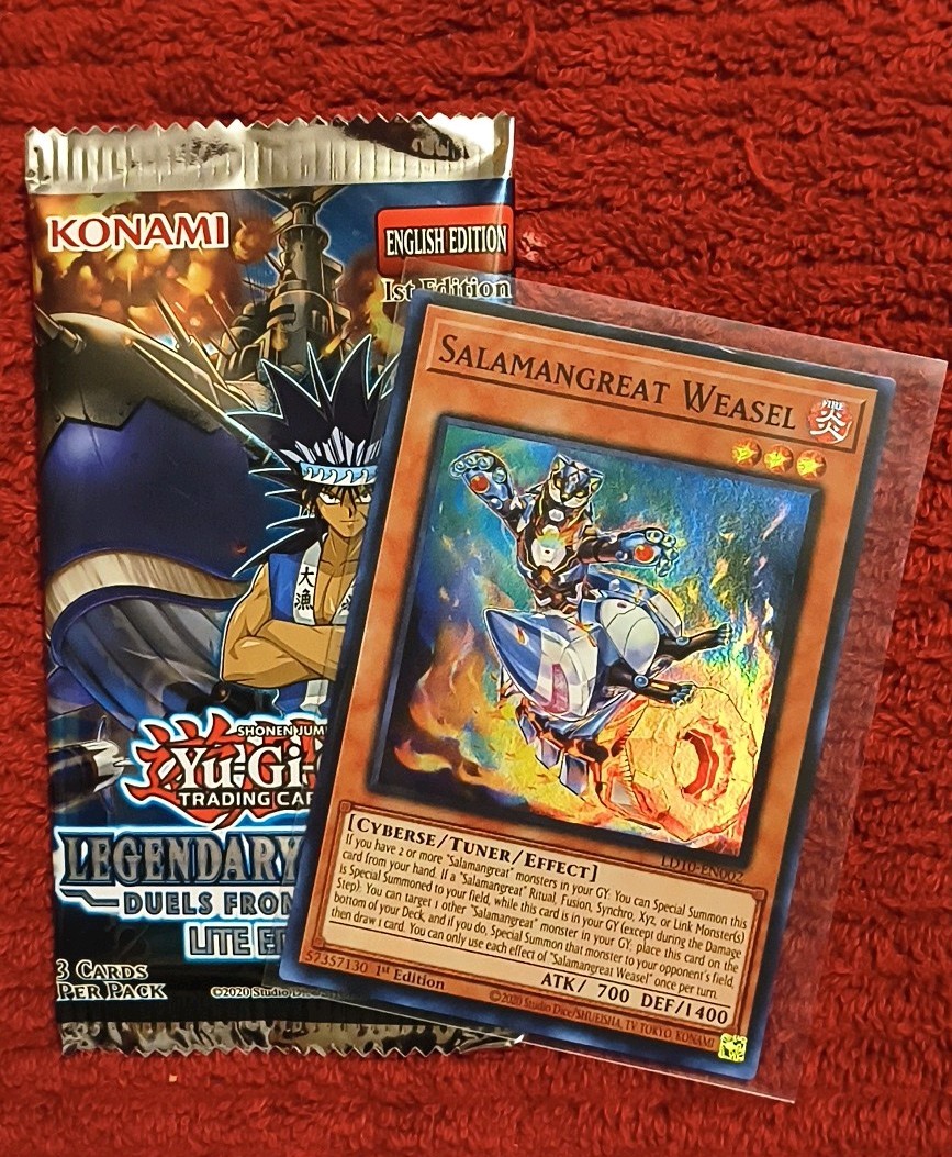 *Up In Smoke Sale* Yu-Gi-Oh TCG Salamangreat Weasel 1st Edtn LD10-EN002 + LD pk