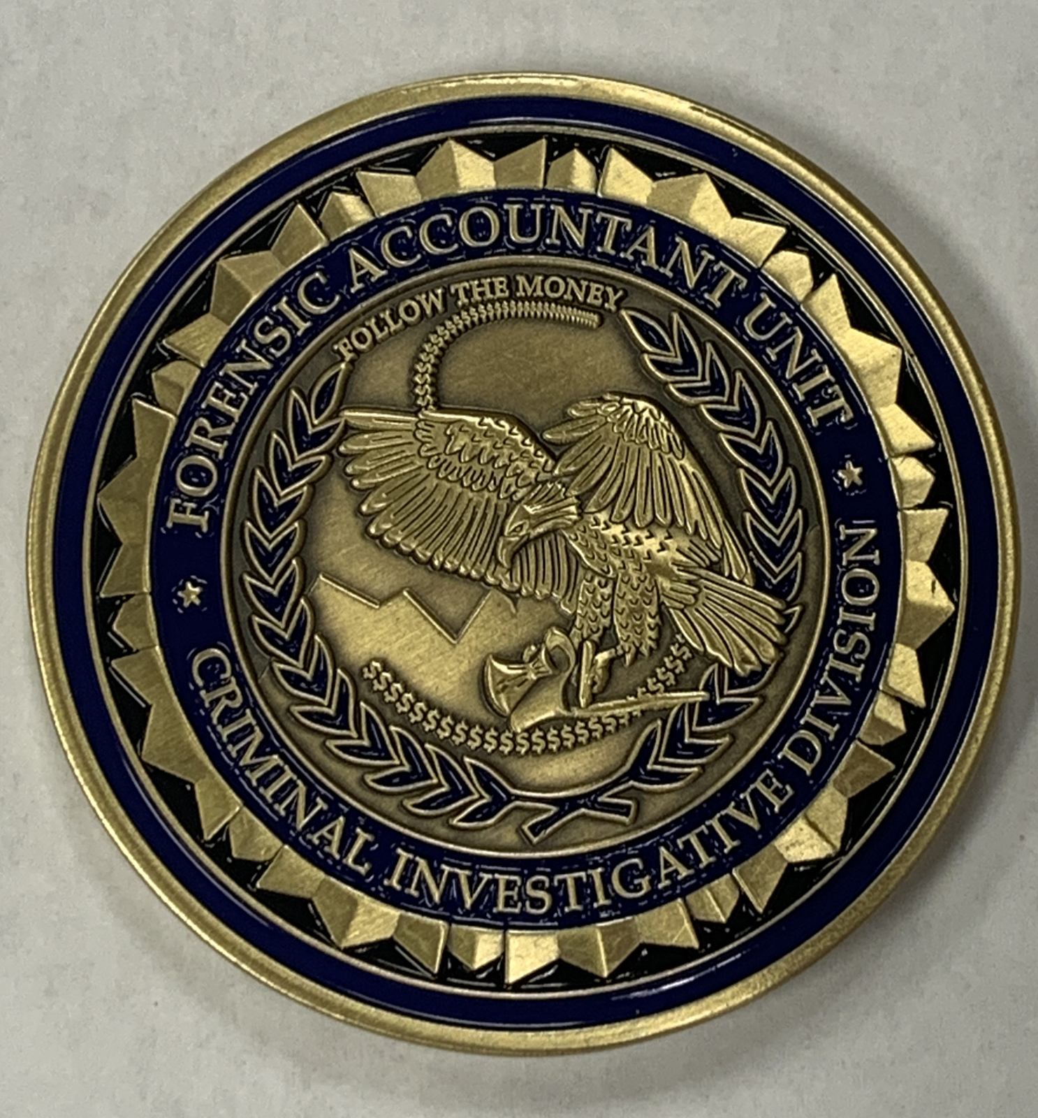 FBI CID Criminal Investigative Division Forensic Accountant Unit Challenge Coin