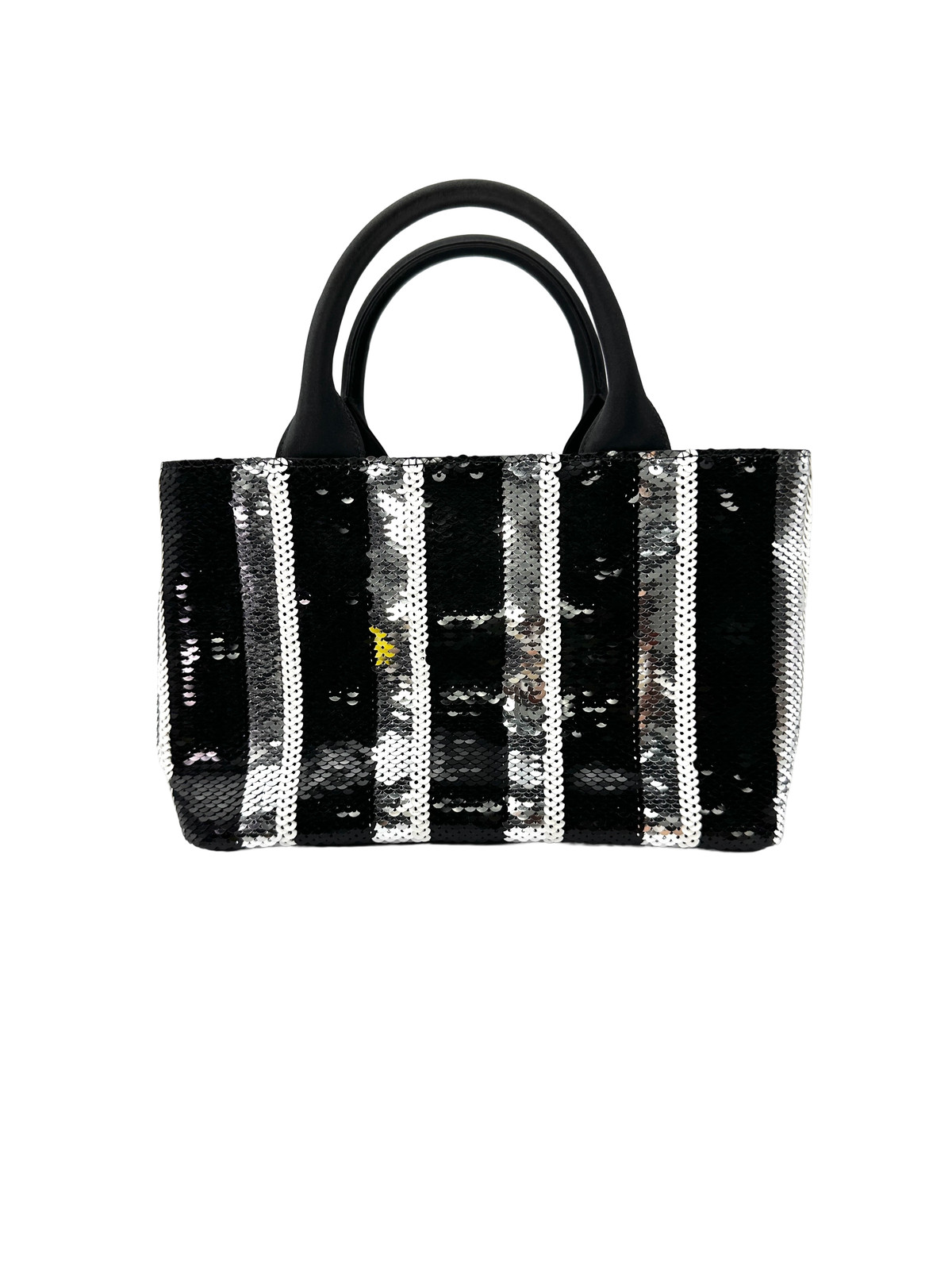 Prada 24S Sequin Vertical Striped Tote Bag