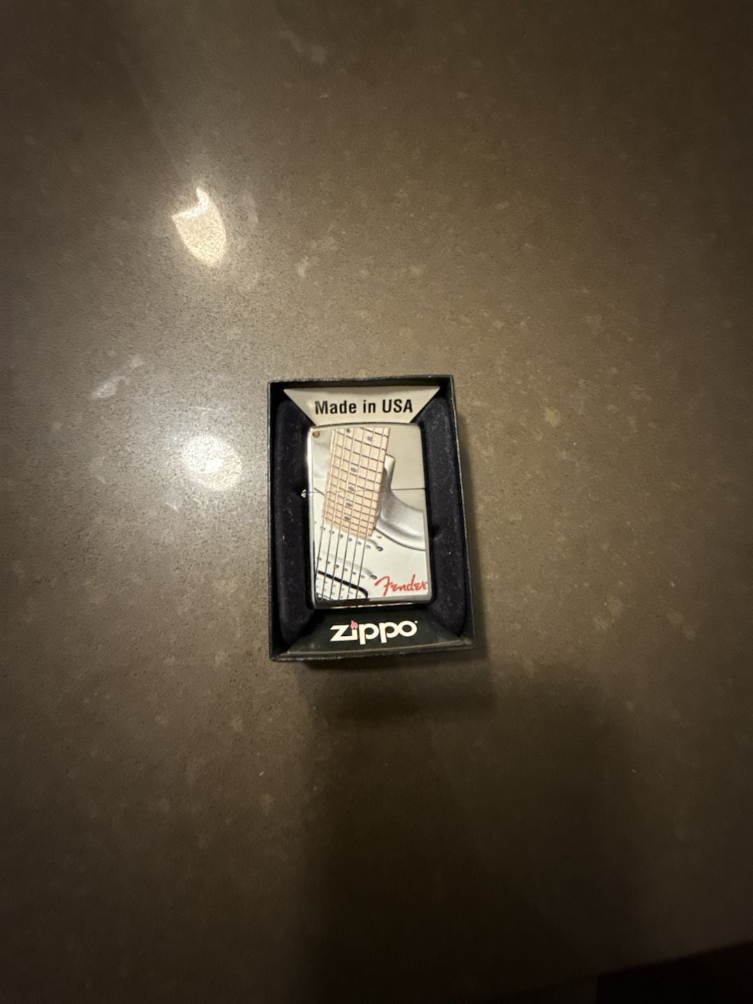 Zippo Fender Guitar Windproof Lighter New in Box